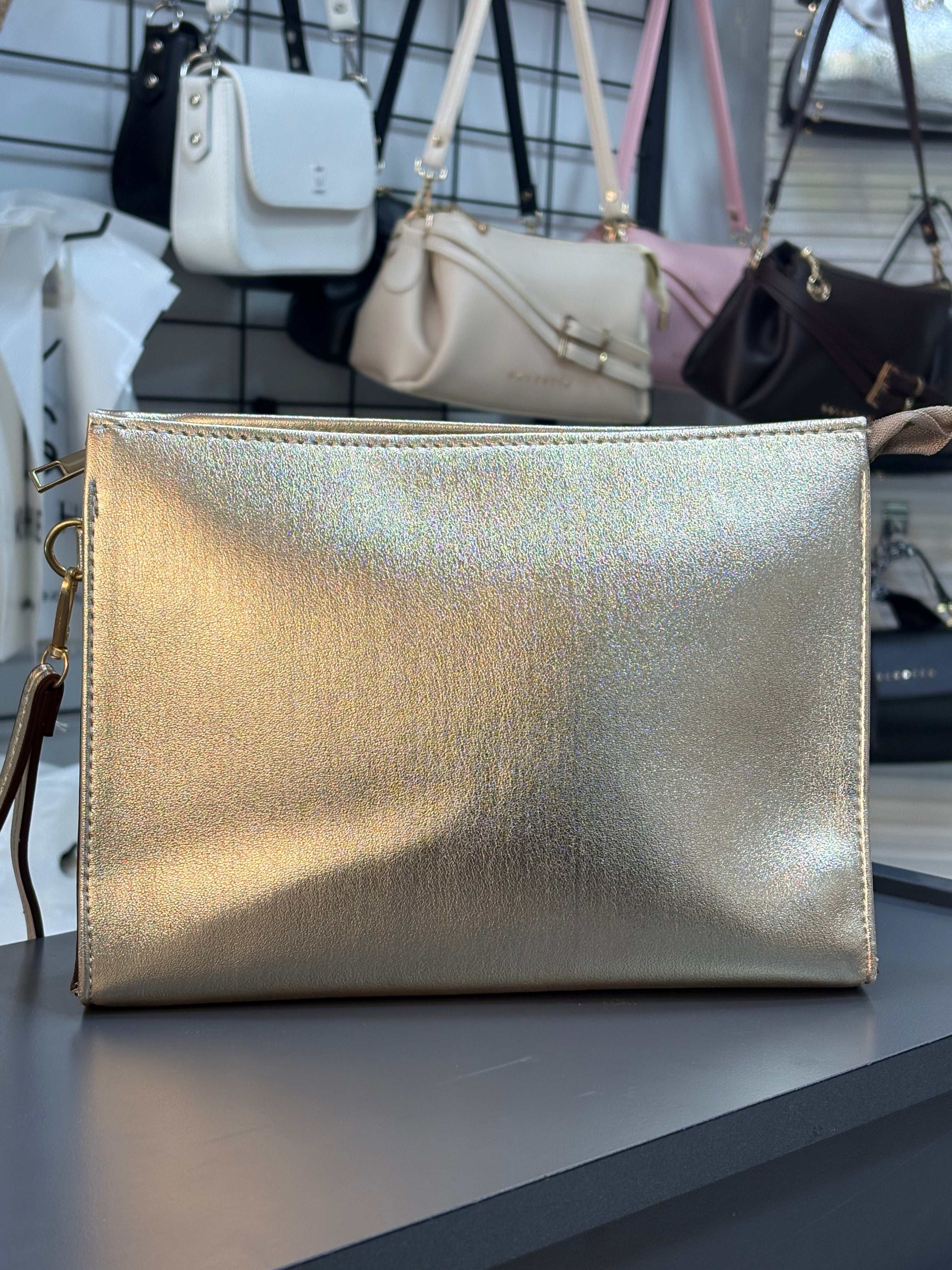Kadın Baskılı Kadın Clutch El Çantası portföy KS-4076