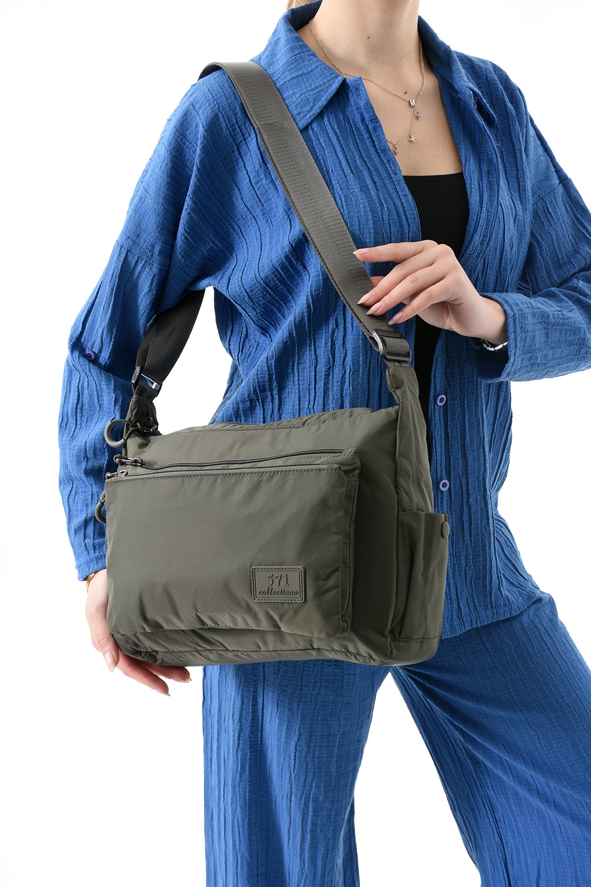 Ultra Hafif Su Geçirmez Çok Cepli Omuz Çantası (Model: 571-9J)