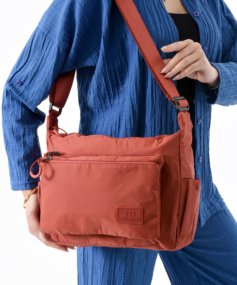 Ultra Hafif Su Geçirmez Çok Cepli Omuz Çantası (Model: 571-9J)