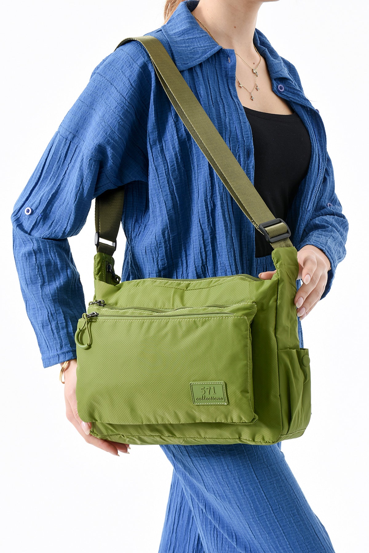 Ultra Hafif Su Geçirmez Çok Cepli Omuz Çantası (Model: 571-9J)