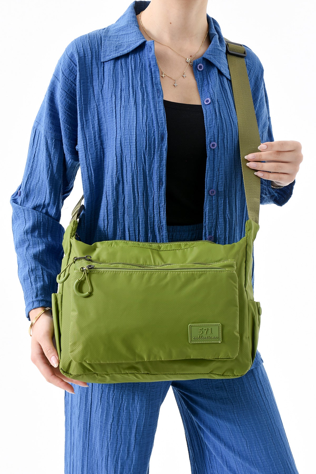 Ultra Hafif Su Geçirmez Çok Cepli Omuz Çantası (Model: 571-9J)