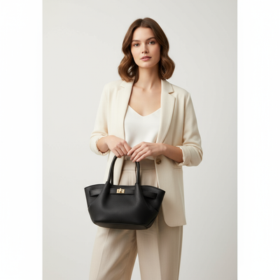 Lora bag kilit detaylı uzun asklı el omzu çantası