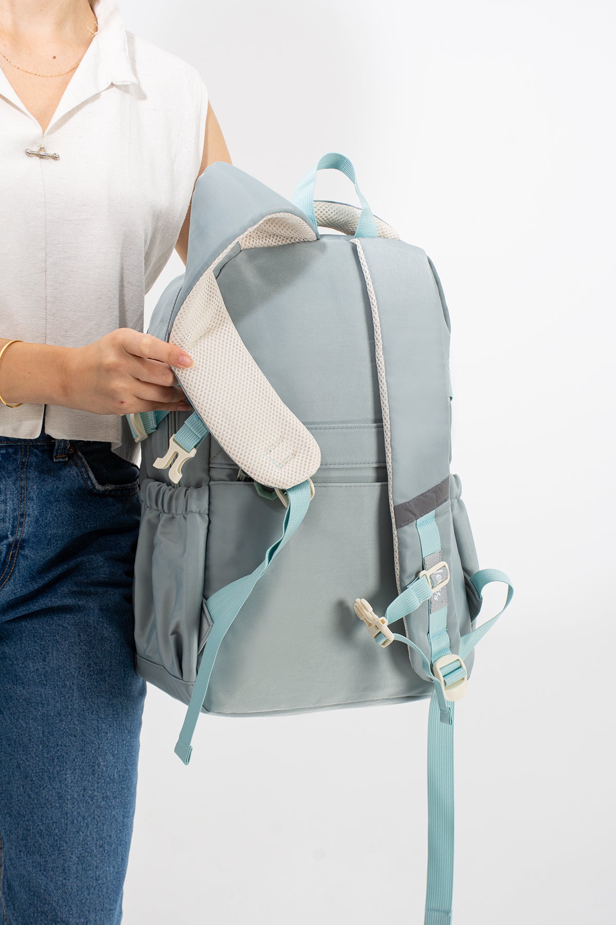 Ultra Hafif Su Geçirmez Çok Cepli Sırt Çantası Unisex Kore Stil  VNT-1-1B