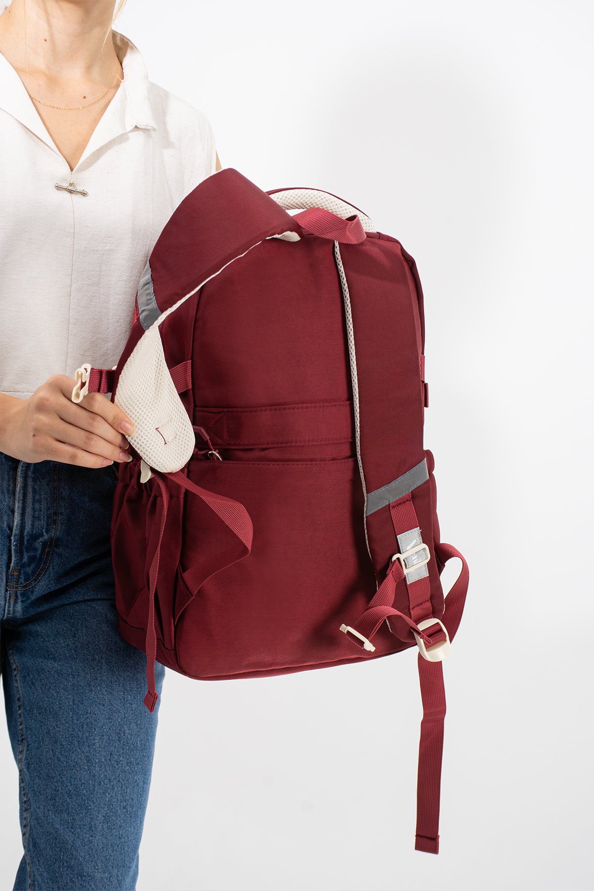 Ultra Hafif Su Geçirmez Çok Cepli Sırt Çantası Unisex Kore Stil  VNT-1-1B