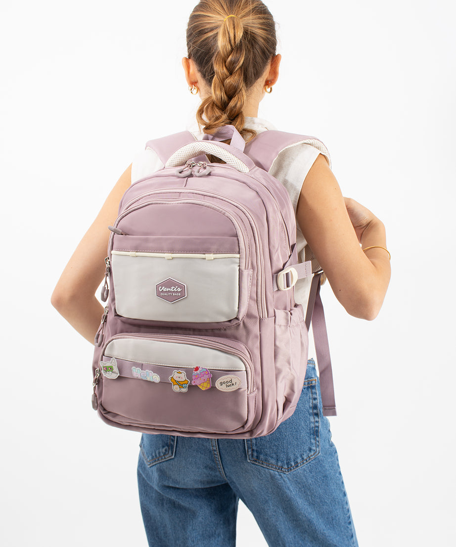 Ultra Hafif Su Geçirmez Çok Cepli Sırt Çantası Unisex Kore Stil  VNT-1-1B