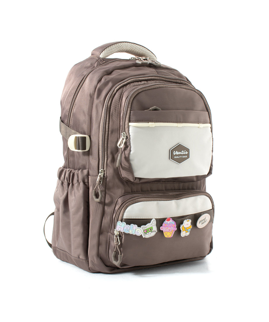 Ultra Hafif Su Geçirmez Çok Cepli Sırt Çantası Unisex Kore Stil  VNT-1-1B