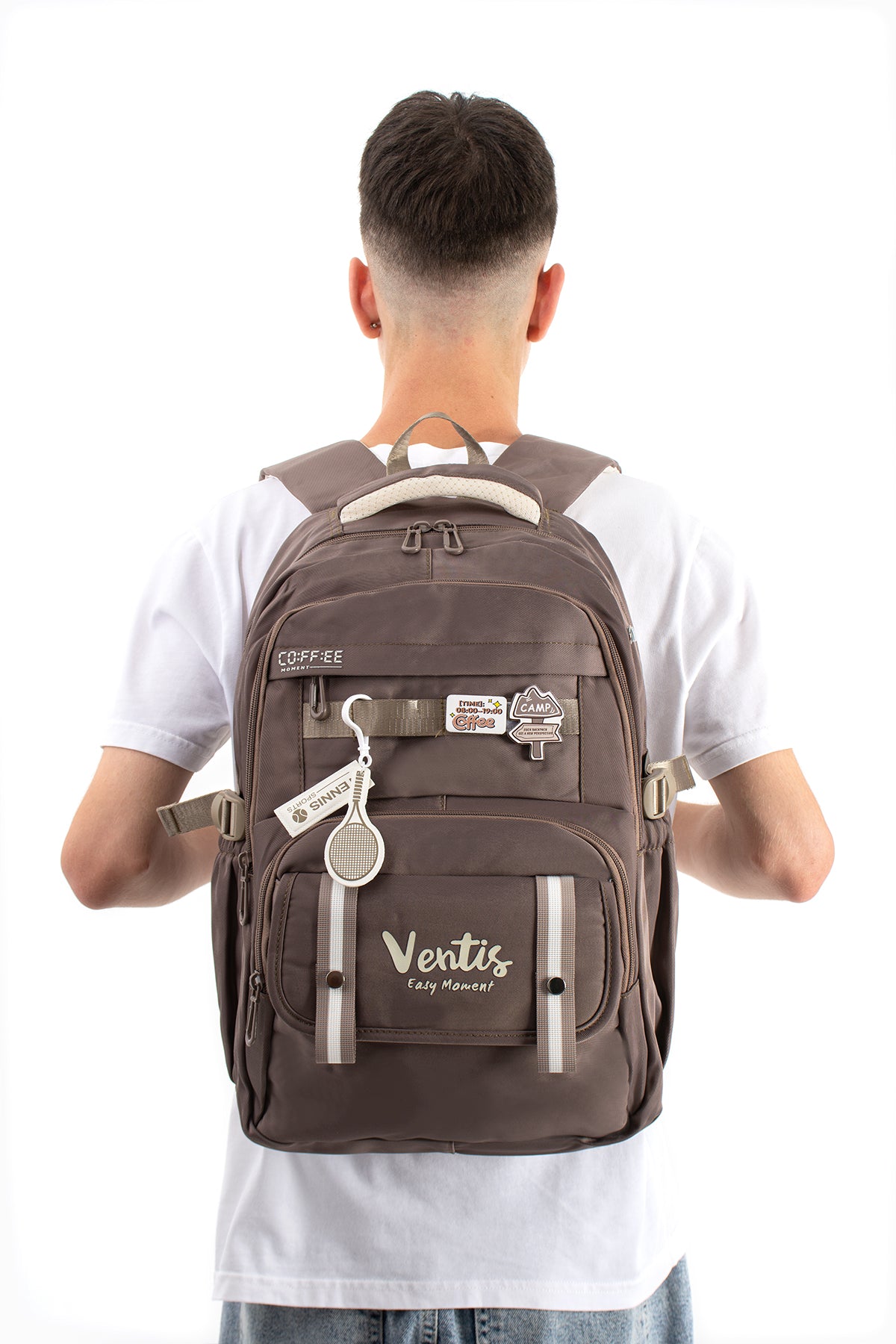 Ultra Hafif Su Geçirmez Çok Cepli Sırt Çantası Unisex Kore Stil  VNT-1-5D