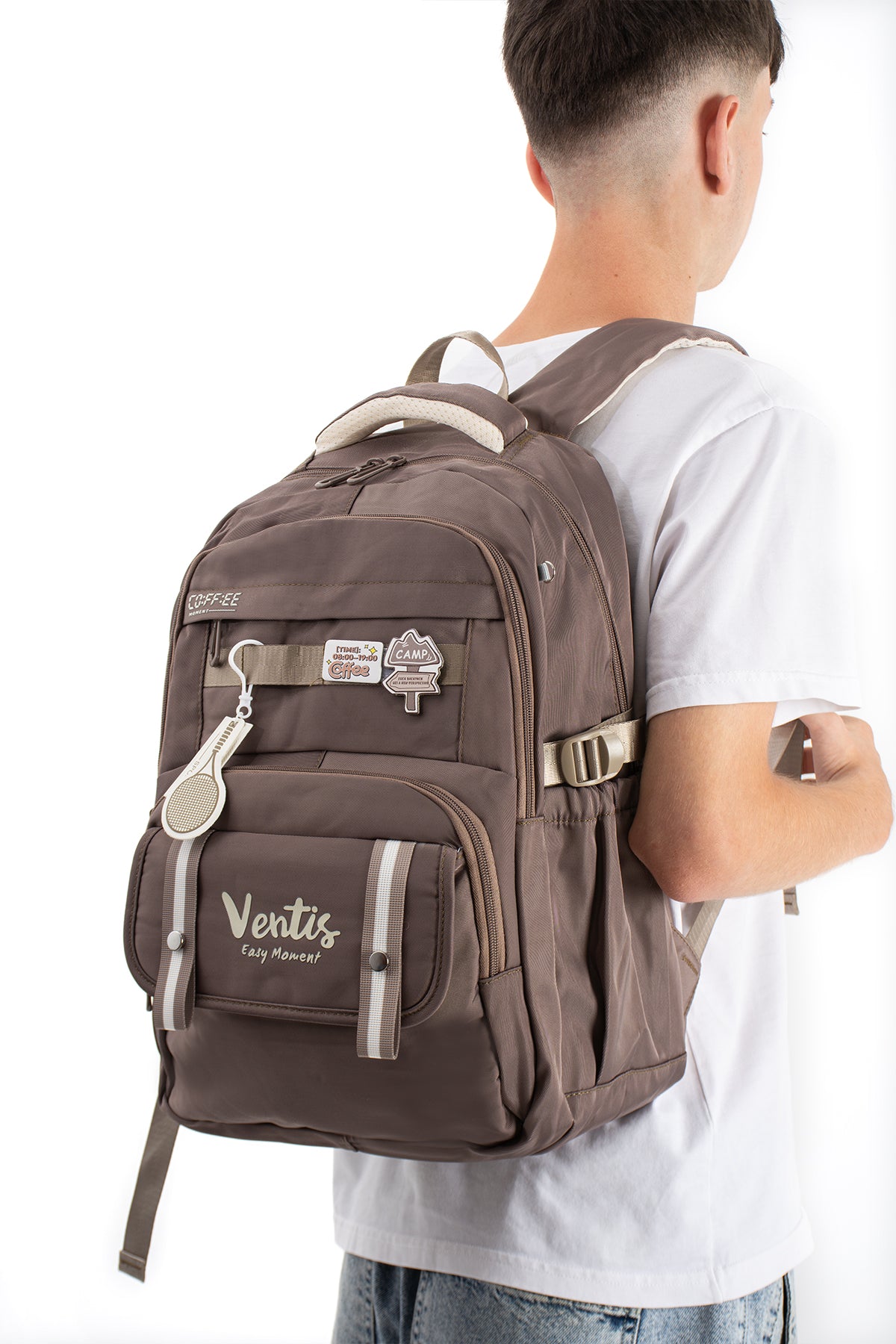 Ultra Hafif Su Geçirmez Çok Cepli Sırt Çantası Unisex Kore Stil  VNT-1-5D