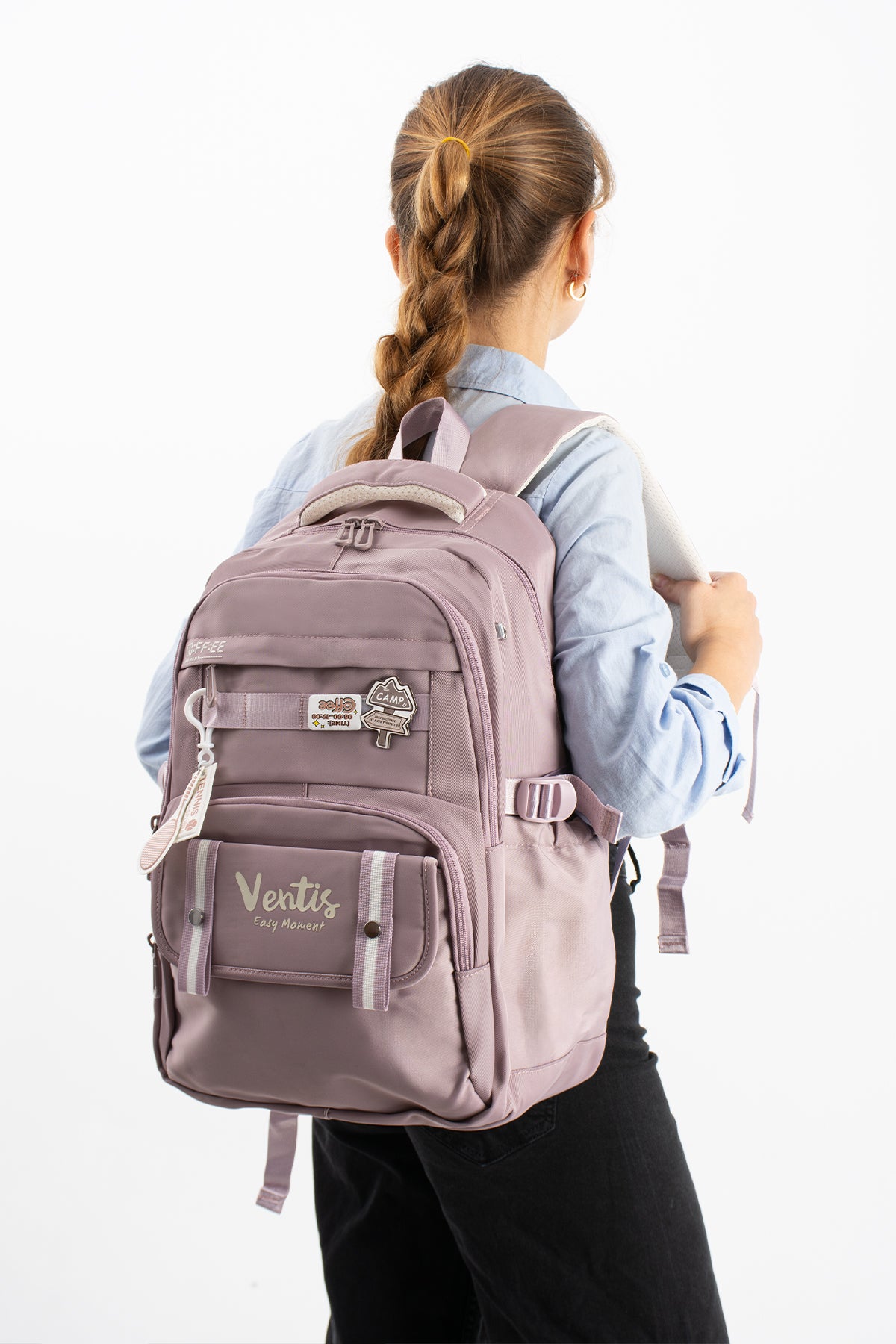 Ultra Hafif Su Geçirmez Çok Cepli Sırt Çantası Unisex Kore Stil  VNT-1-5D