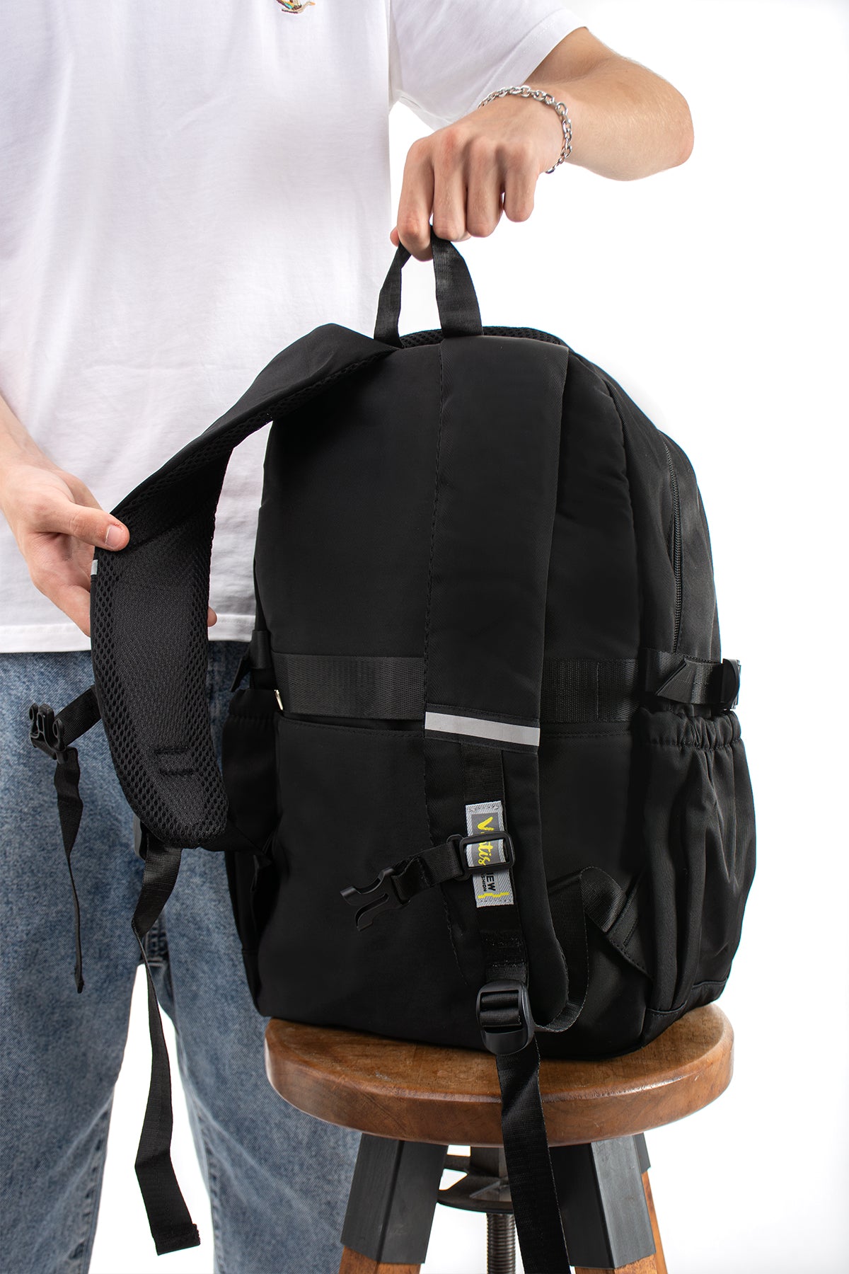 Ultra Hafif Su Geçirmez Çok Cepli Sırt Çantası Unisex Kore Stil  VNT-1-5D