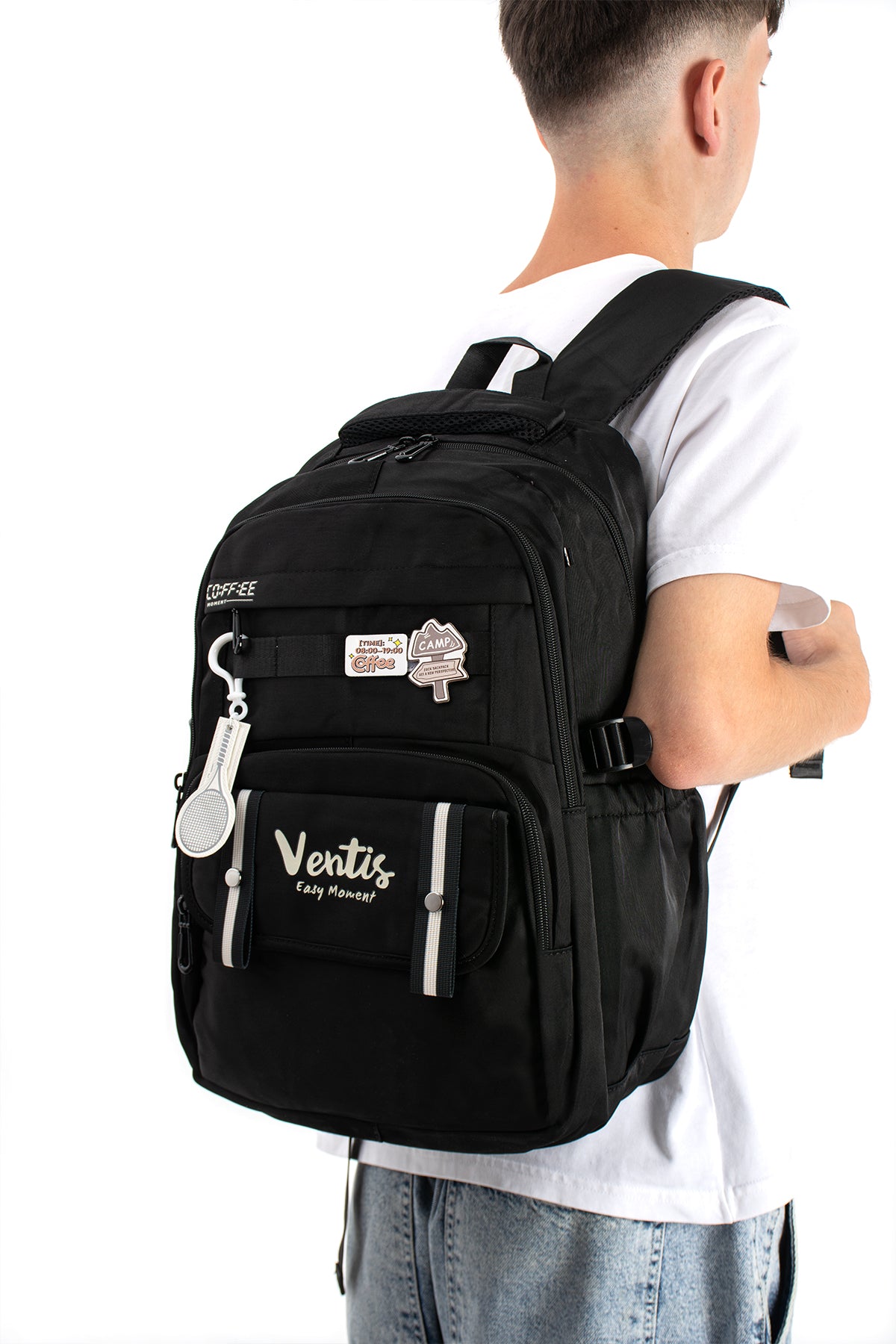 Ultra Hafif Su Geçirmez Çok Cepli Sırt Çantası Unisex Kore Stil  VNT-1-5D