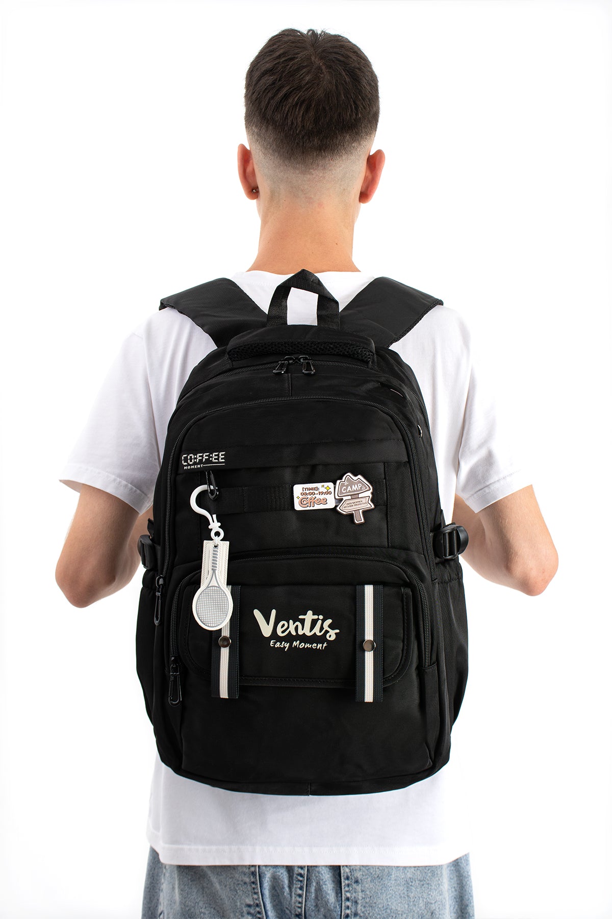 Ultra Hafif Su Geçirmez Çok Cepli Sırt Çantası Unisex Kore Stil  VNT-1-5D