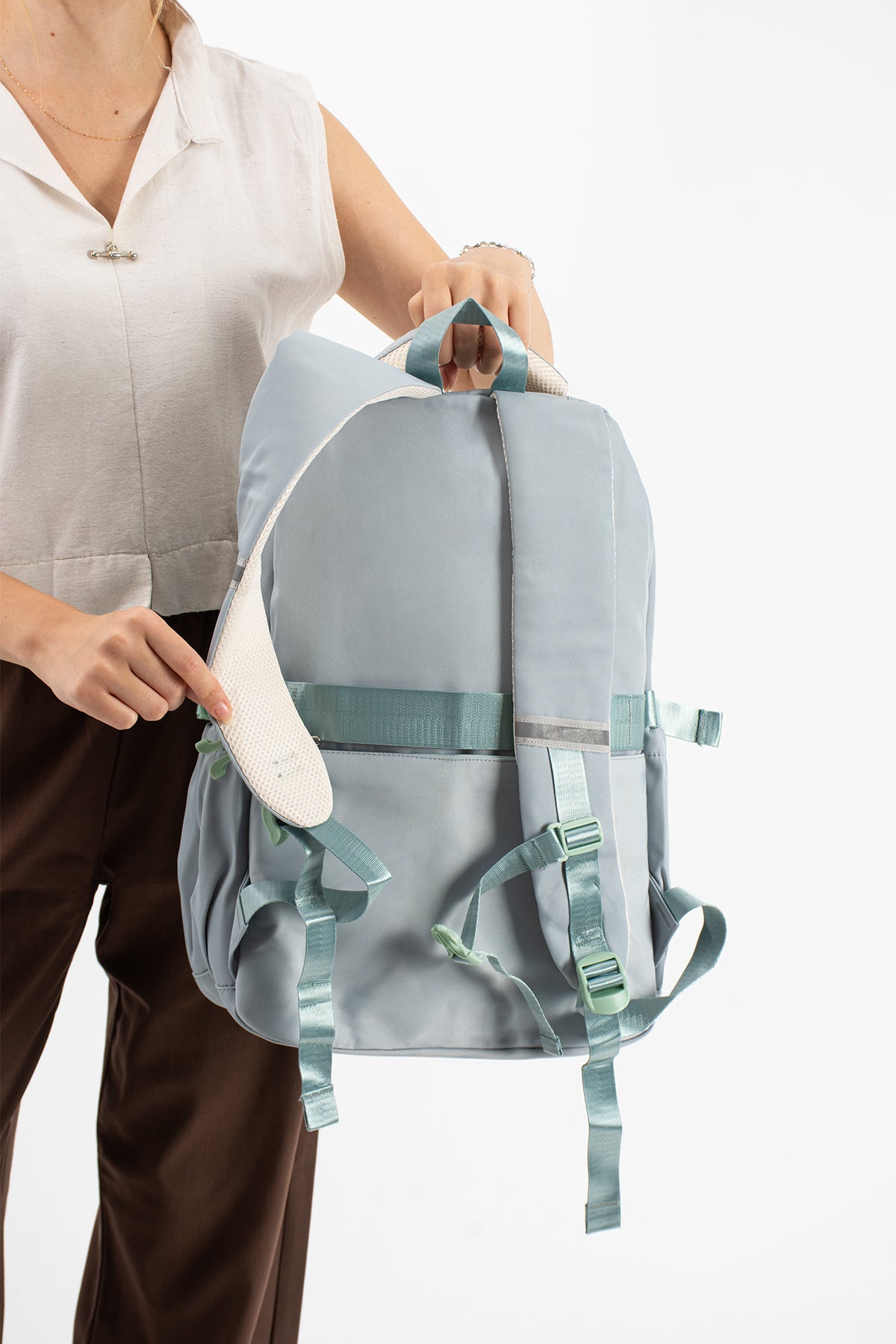 Ultra Hafif Su Geçirmez Çok Cepli Sırt Çantası Unisex Kore Stil  VNT-1-5E