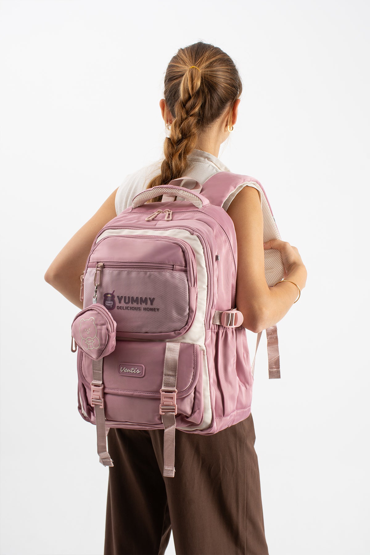 Ultra Hafif Su Geçirmez Çok Cepli Sırt Çantası Unisex Kore Stil  VNT-1-5E