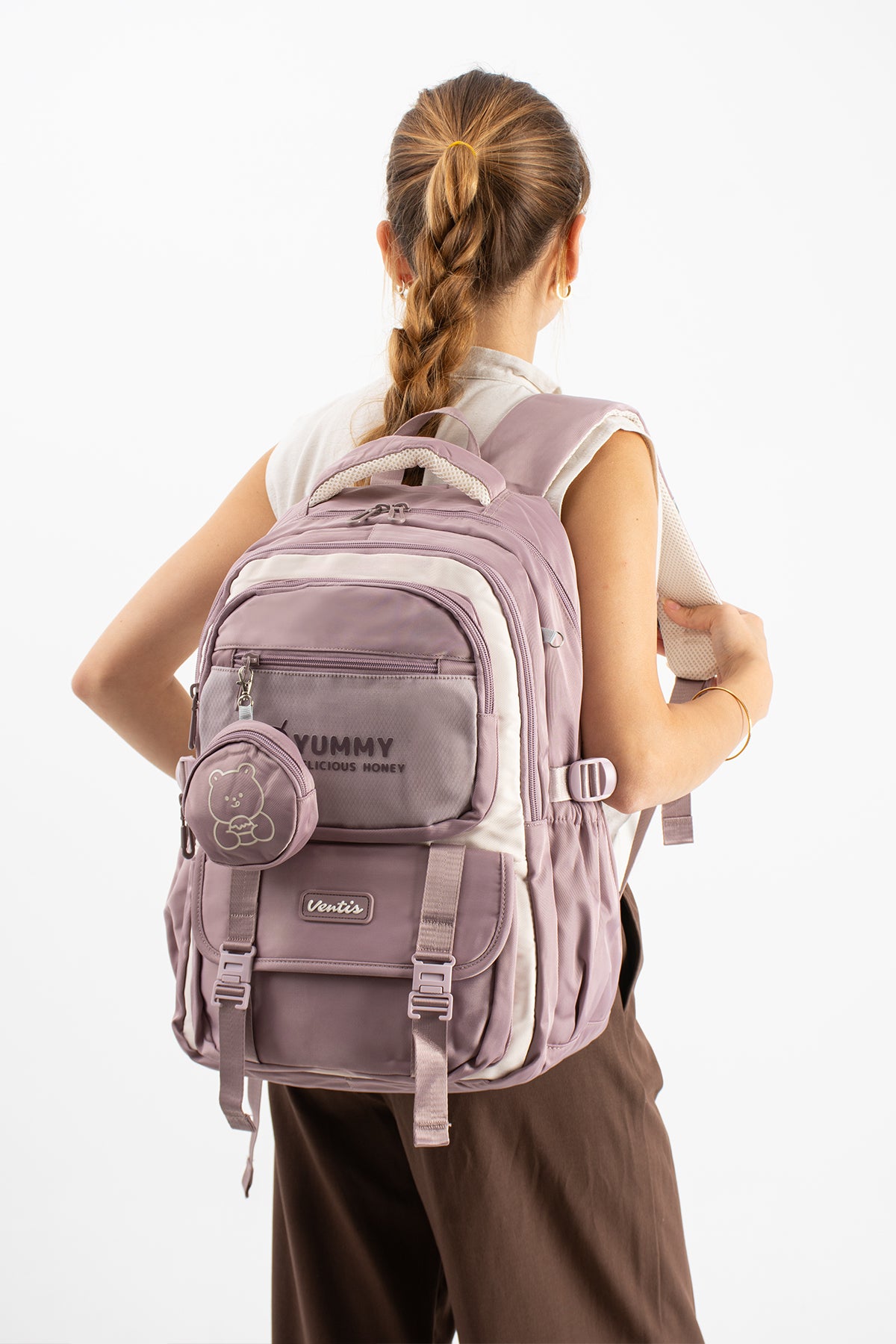 Ultra Hafif Su Geçirmez Çok Cepli Sırt Çantası Unisex Kore Stil  VNT-1-5E