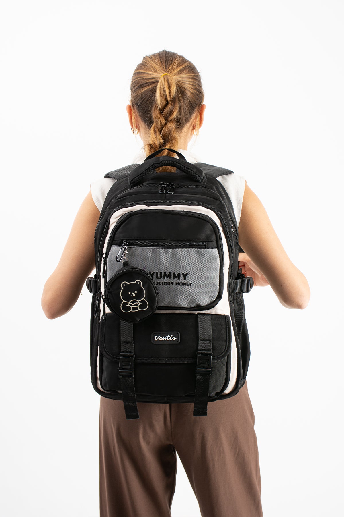 Ultra Hafif Su Geçirmez Çok Cepli Sırt Çantası Unisex Kore Stil  VNT-1-5E