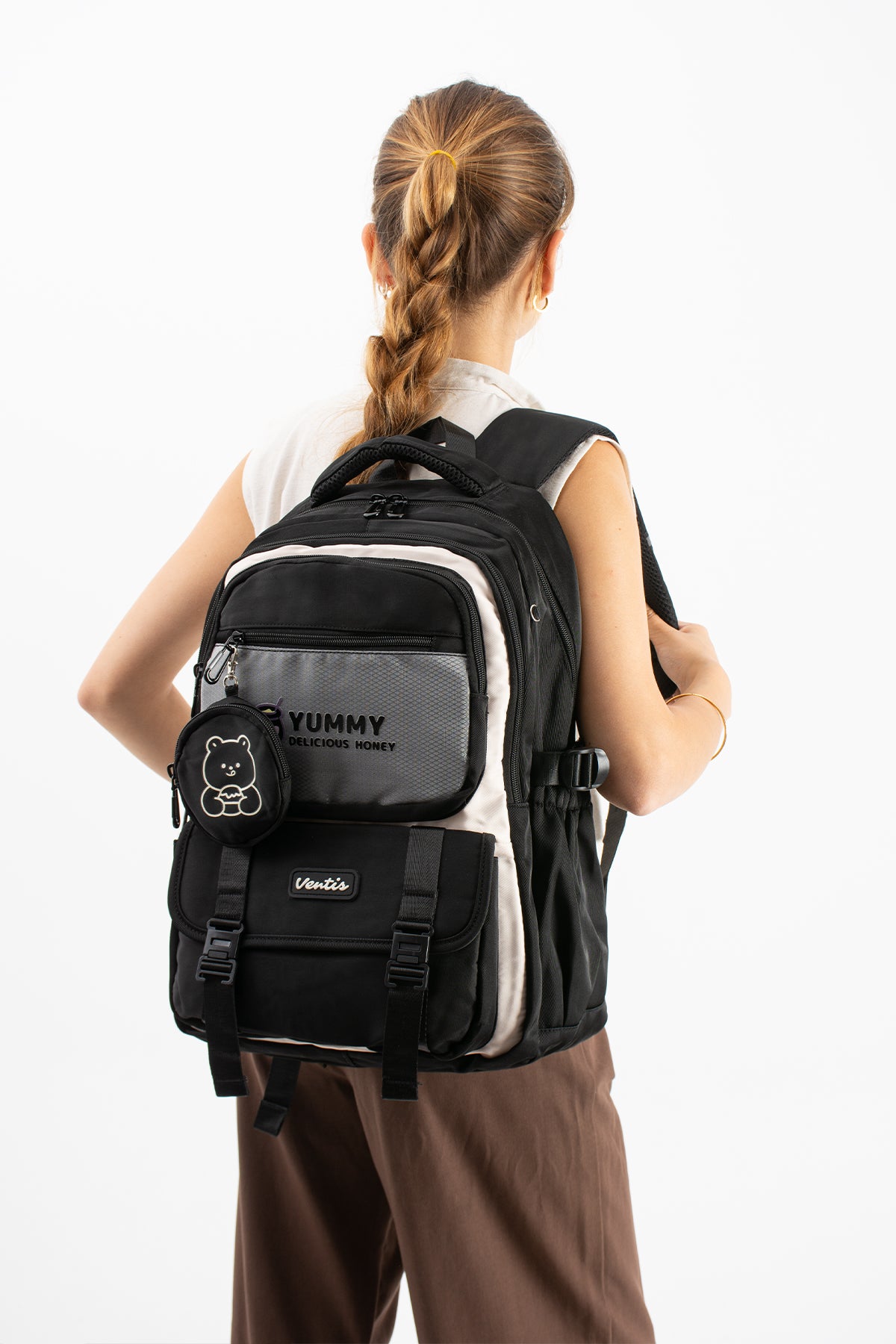 Ultra Hafif Su Geçirmez Çok Cepli Sırt Çantası Unisex Kore Stil  VNT-1-5E