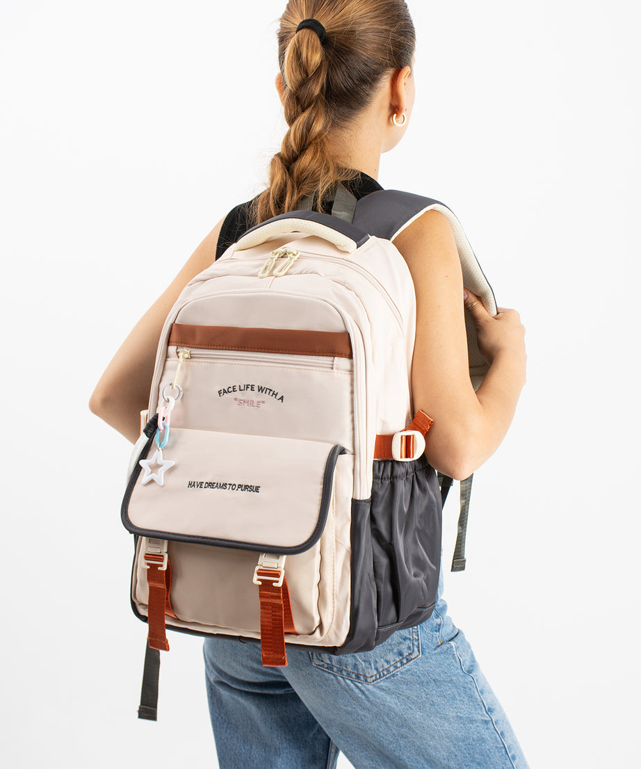 Ultra Hafif Su Geçirmez Çok Cepli Sırt Çantası Unisex Kore Stil  VNT-1-5l