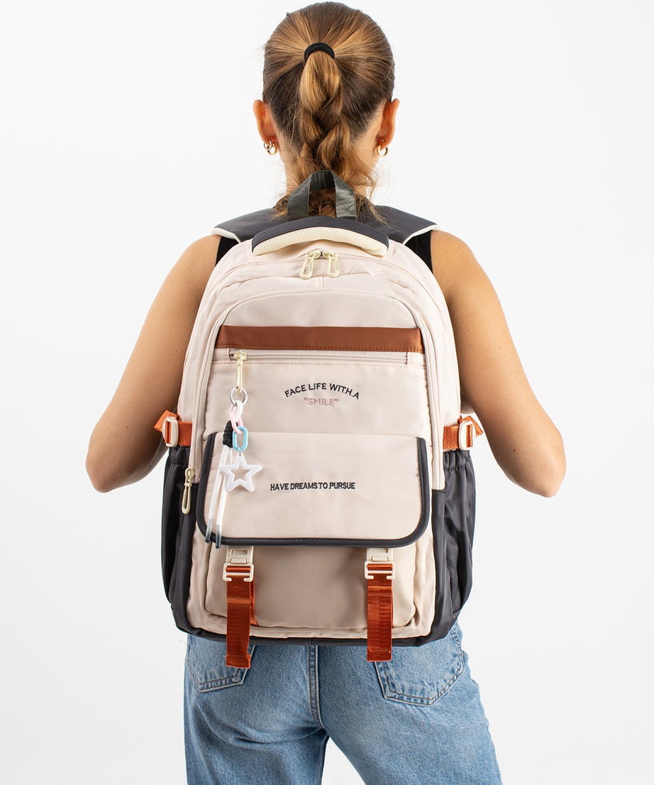 Ultra Hafif Su Geçirmez Çok Cepli Sırt Çantası Unisex Kore Stil  VNT-1-5l