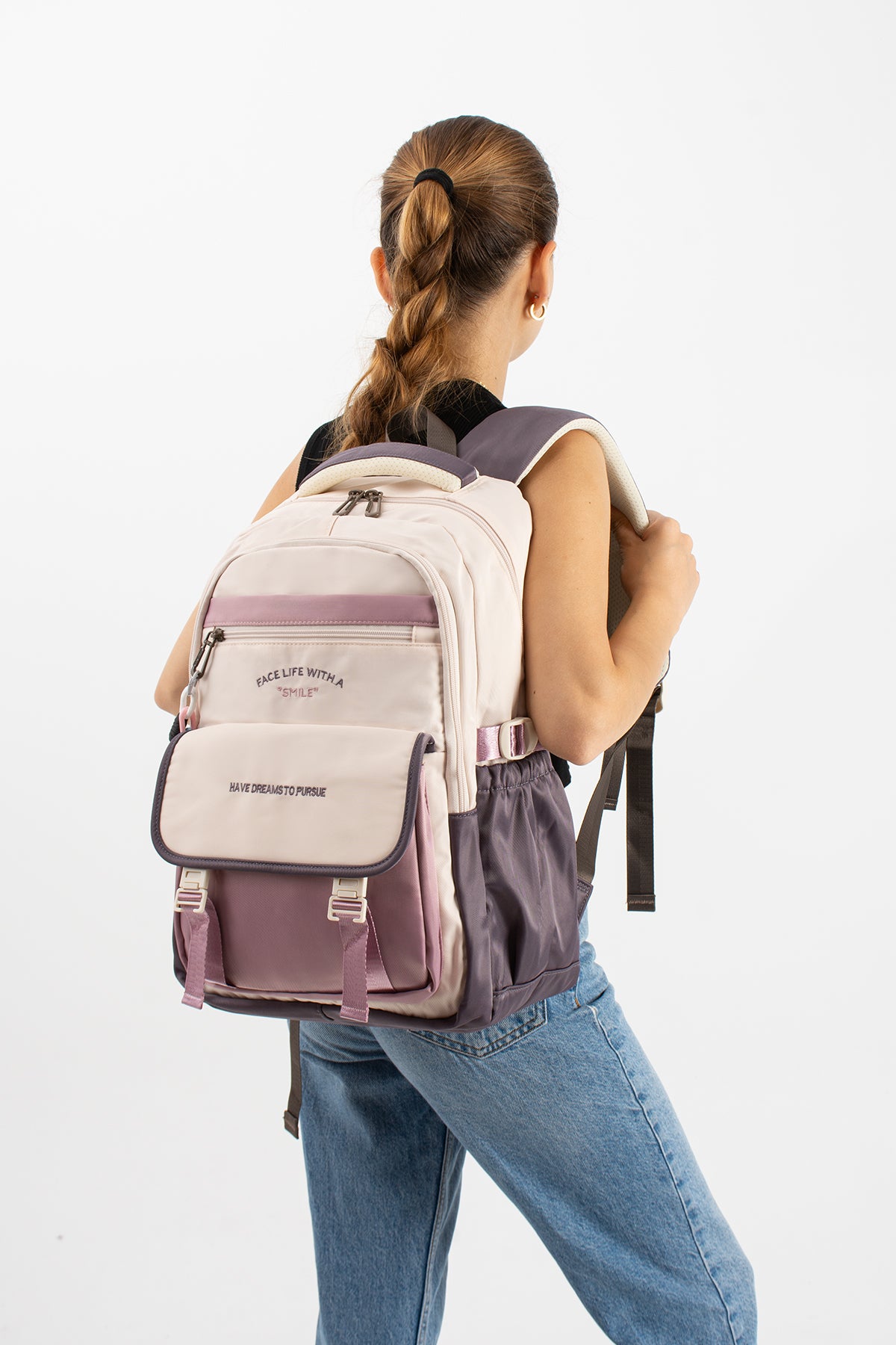 Ultra Hafif Su Geçirmez Çok Cepli Sırt Çantası Unisex Kore Stil  VNT-1-5l