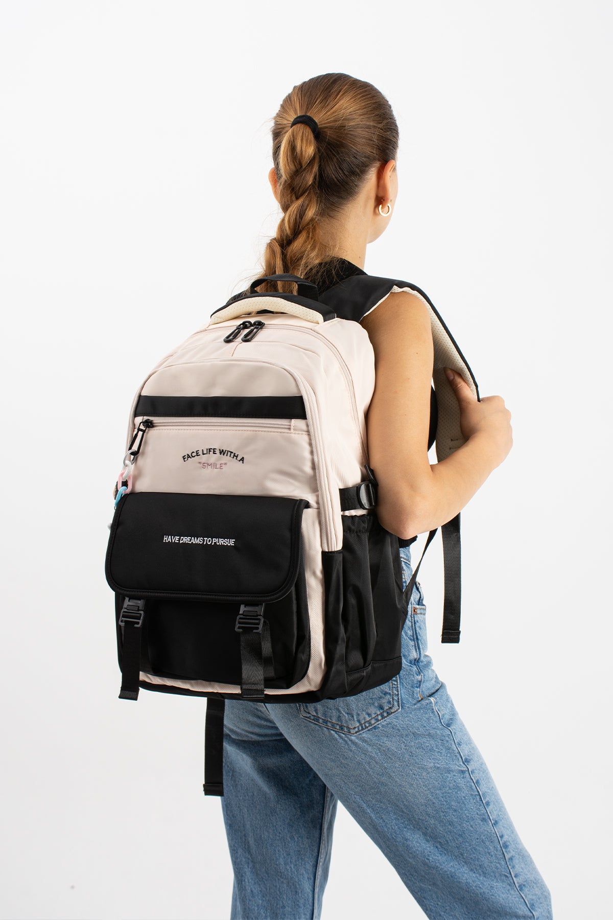 Ultra Hafif Su Geçirmez Çok Cepli Sırt Çantası Unisex Kore Stil  VNT-1-5l