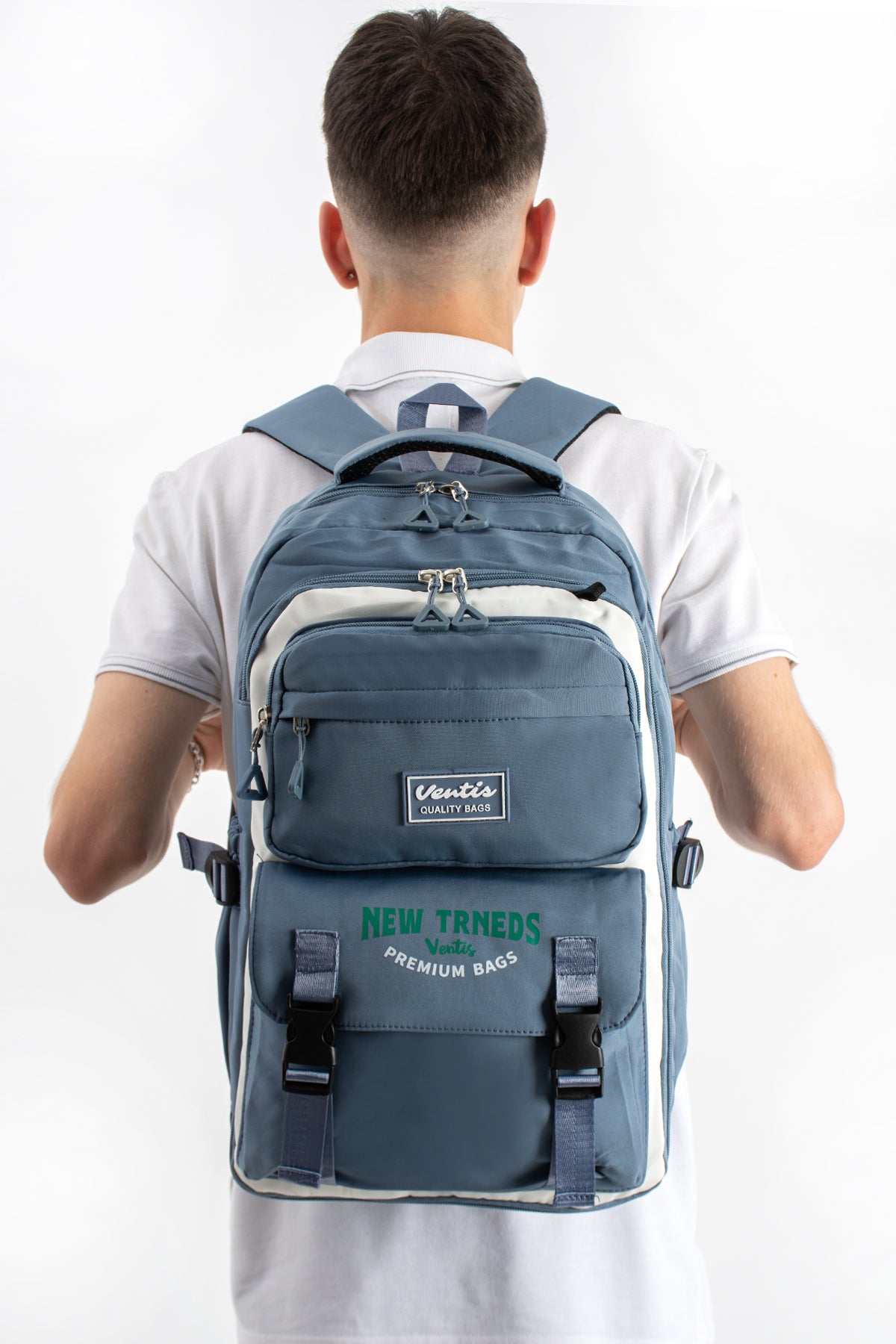 Ultra Hafif Su Geçirmez Çok Cepli Sırt Çantası Unisex Kore Stil  VNT-1-7A