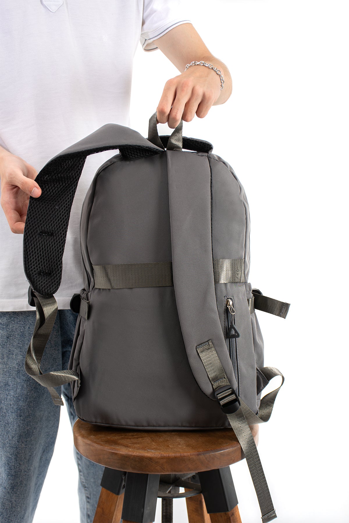 Ultra Hafif Su Geçirmez Çok Cepli Sırt Çantası Unisex Kore Stil  VNT-1-7A