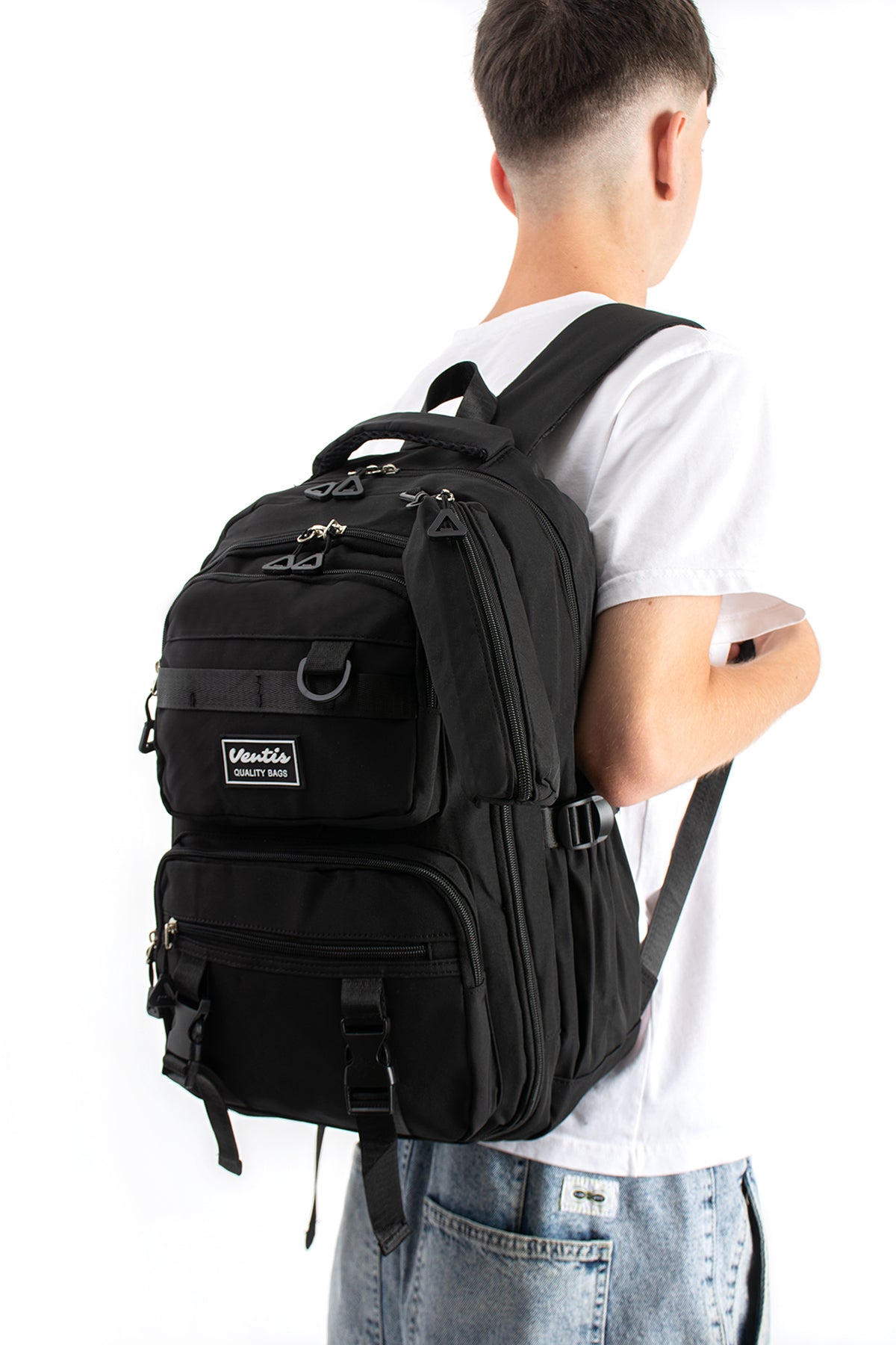 Ultra Hafif Su Geçirmez Çok Cepli Sırt Çantası Unisex Kore Stil  VNT-1-7C
