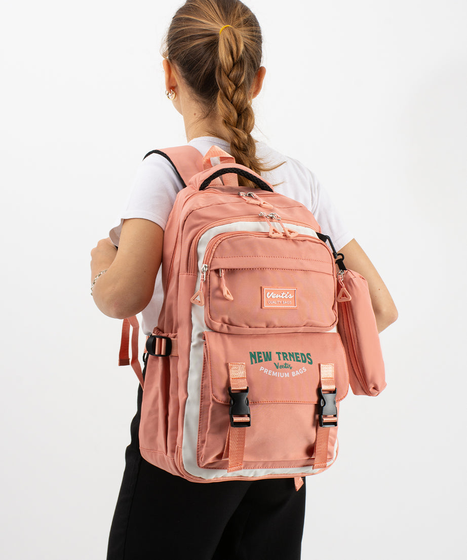 Ultra Hafif Su Geçirmez Çok Cepli Sırt Çantası Unisex Kore Stil  VNT-1-7A