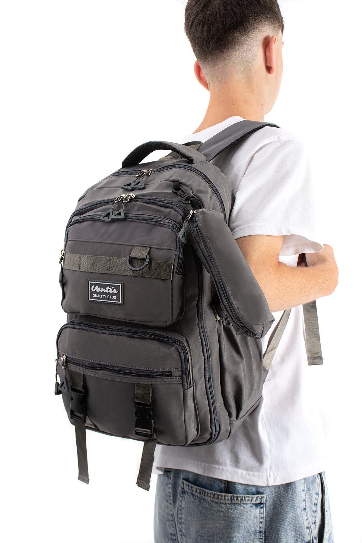 Ultra Hafif Su Geçirmez Çok Cepli Sırt Çantası Unisex Kore Stil  VNT-1-7C