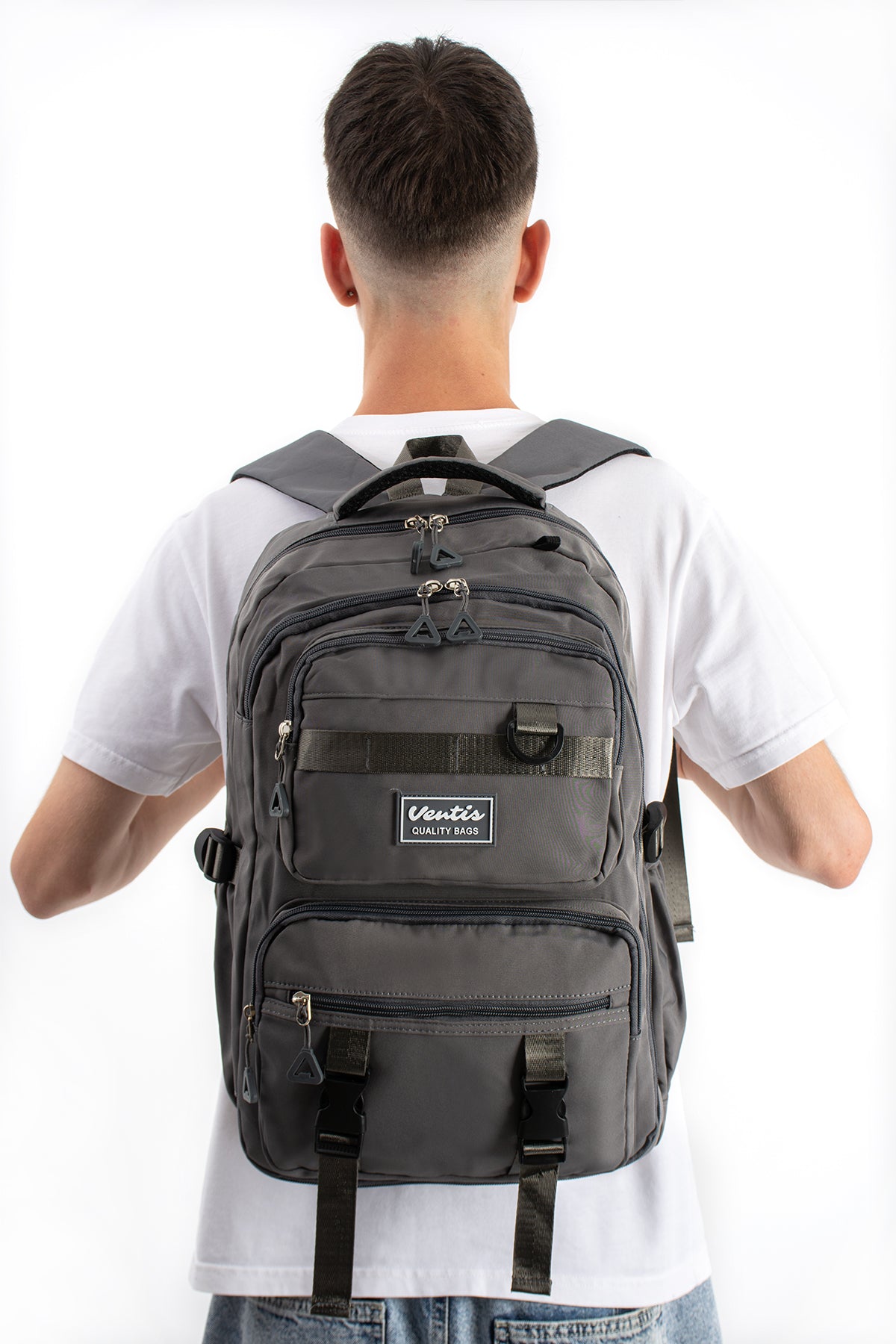 Ultra Hafif Su Geçirmez Çok Cepli Sırt Çantası Unisex Kore Stil  VNT-1-7C