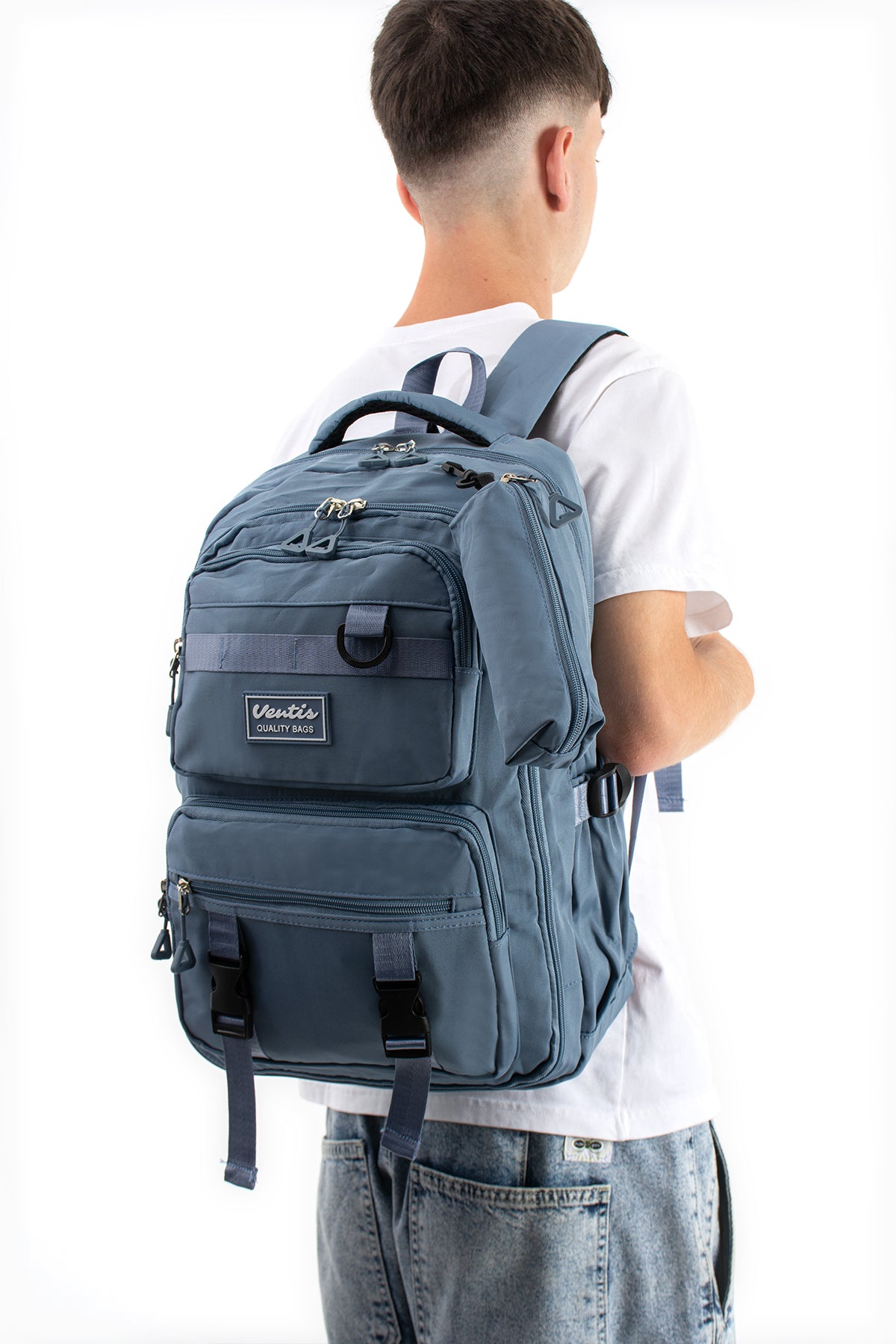 Ultra Hafif Su Geçirmez Çok Cepli Sırt Çantası Unisex Kore Stil  VNT-1-7C