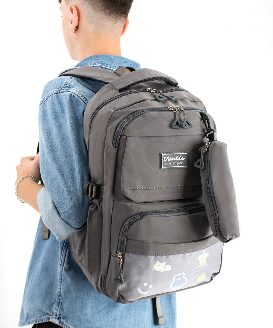 Ultra Hafif Su Geçirmez Çok Cepli Sırt Çantası Unisex Kore Stil  VNT-1-7D