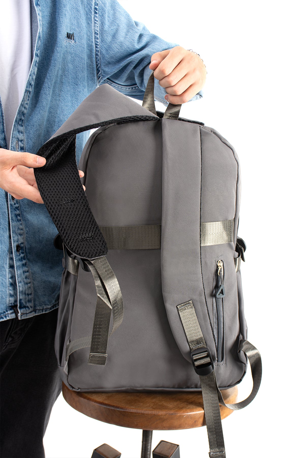 Ultra Hafif Su Geçirmez Çok Cepli Sırt Çantası Unisex Kore Stil  VNT-1-7D