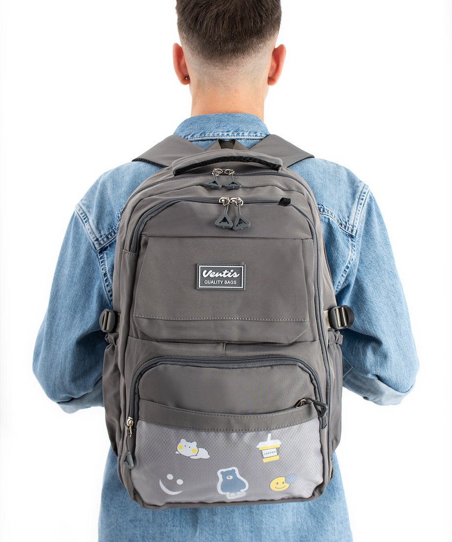 Ultra Hafif Su Geçirmez Çok Cepli Sırt Çantası Unisex Kore Stil  VNT-1-7D