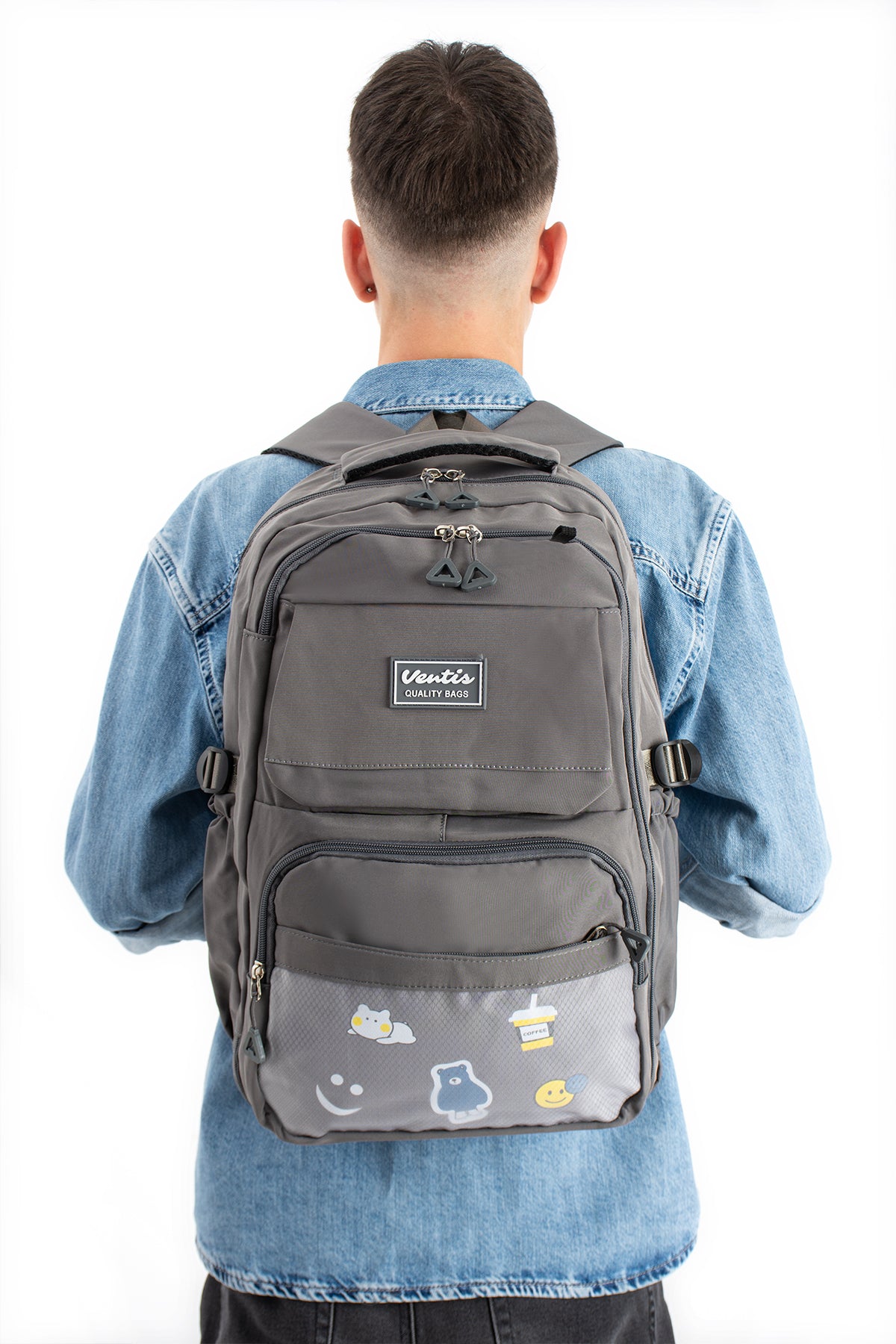 Ultra Hafif Su Geçirmez Çok Cepli Sırt Çantası Unisex Kore Stil  VNT-1-7D