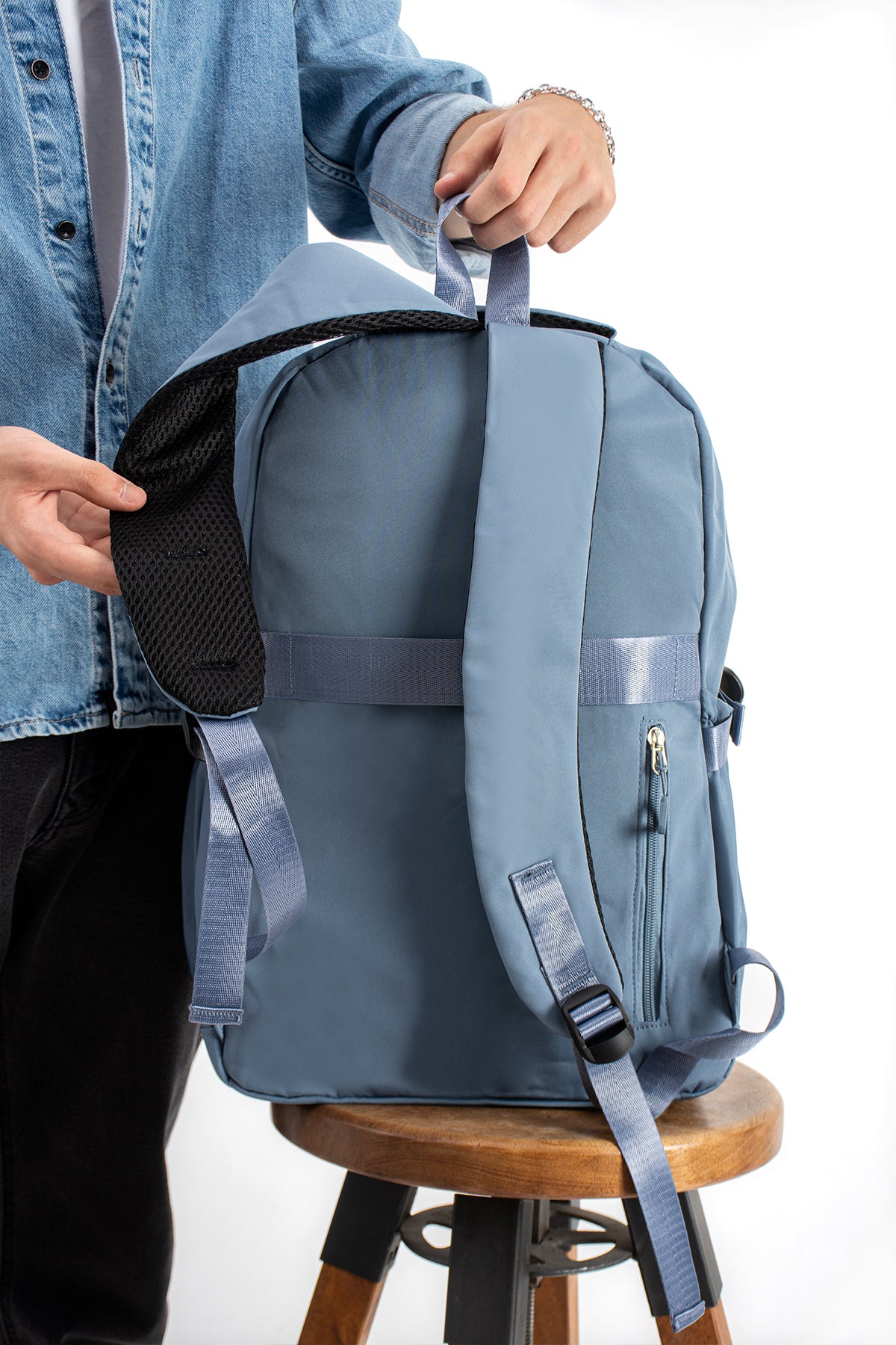 Ultra Hafif Su Geçirmez Çok Cepli Sırt Çantası Unisex Kore Stil  VNT-1-7D