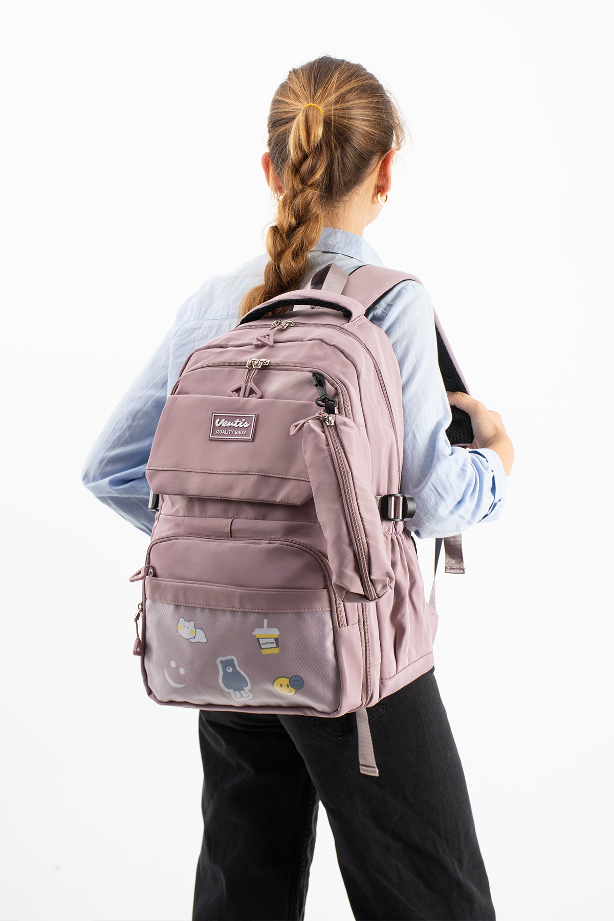 Ultra Hafif Su Geçirmez Çok Cepli Sırt Çantası Unisex Kore Stil  VNT-1-7D