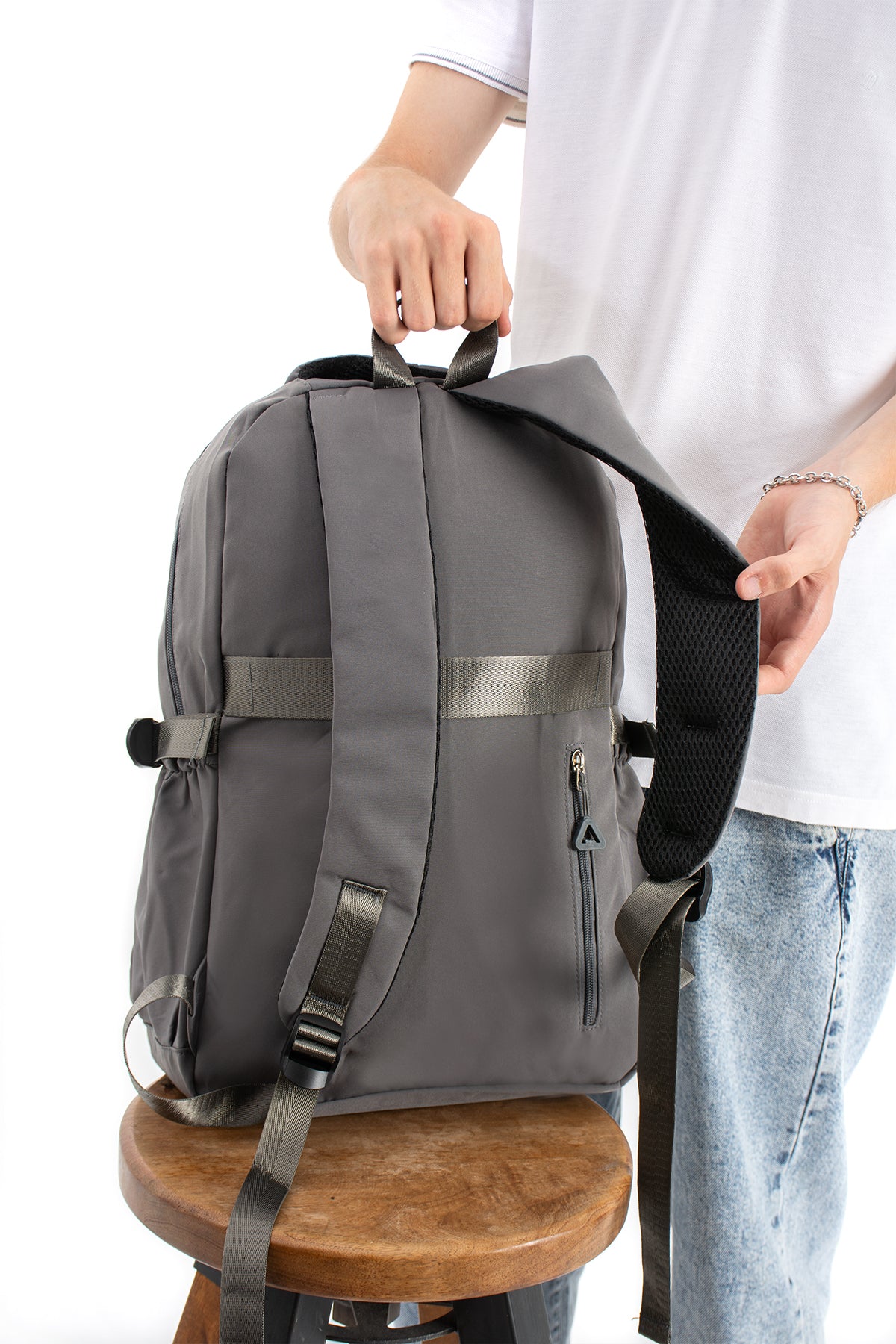 Ultra Hafif Su Geçirmez Çok Cepli Sırt Çantası Unisex Kore Stil  VNT-1-7F