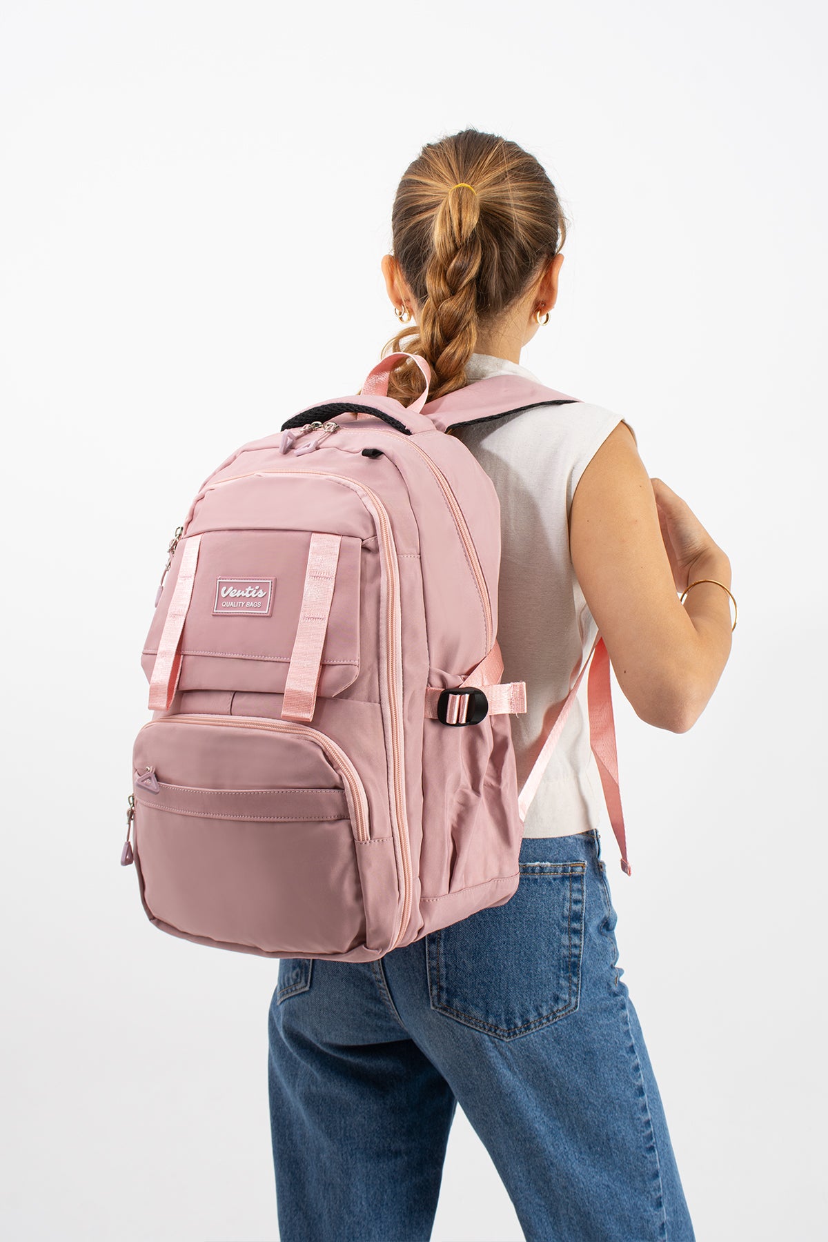 Ultra Hafif Su Geçirmez Çok Cepli Sırt Çantası Unisex Kore Stil  VNT-1-7F