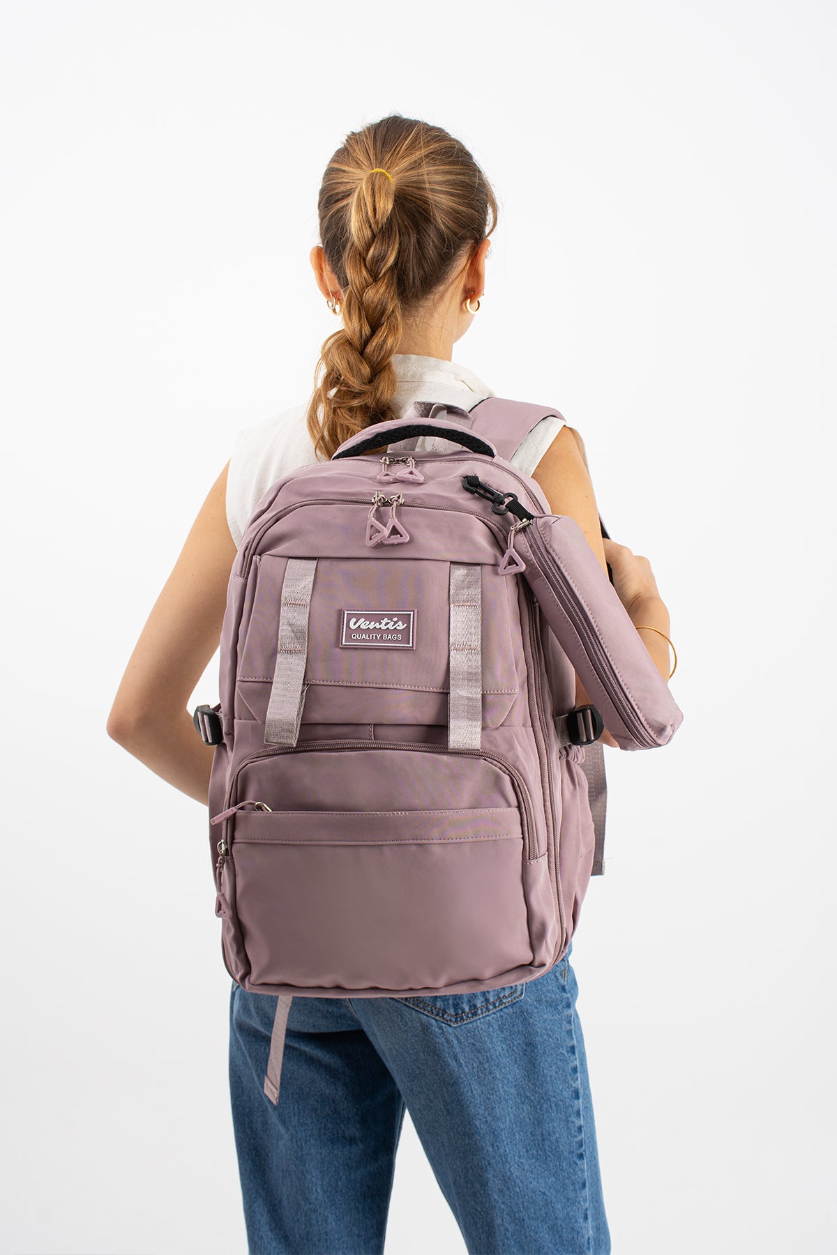 Ultra Hafif Su Geçirmez Çok Cepli Sırt Çantası Unisex Kore Stil  VNT-1-7F