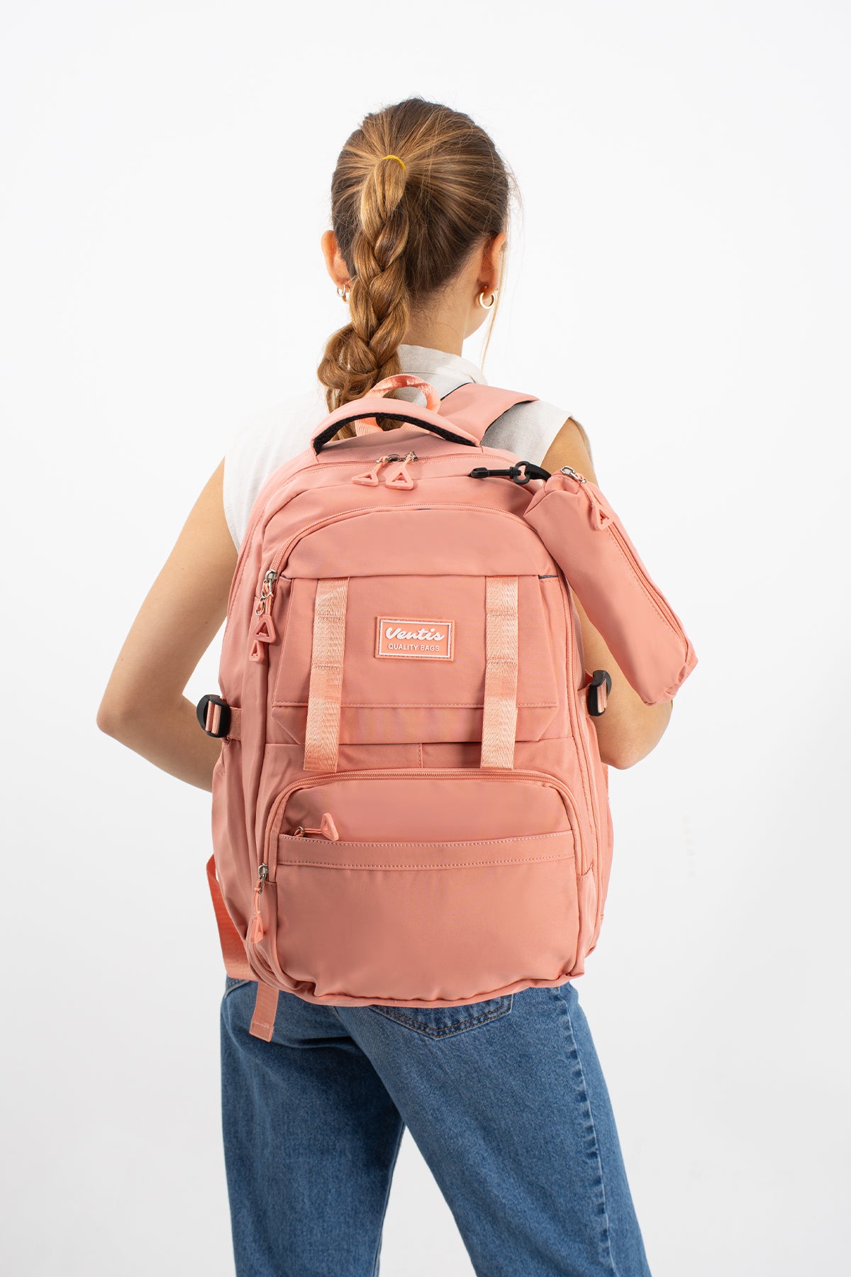 Ultra Hafif Su Geçirmez Çok Cepli Sırt Çantası Unisex Kore Stil  VNT-1-7F