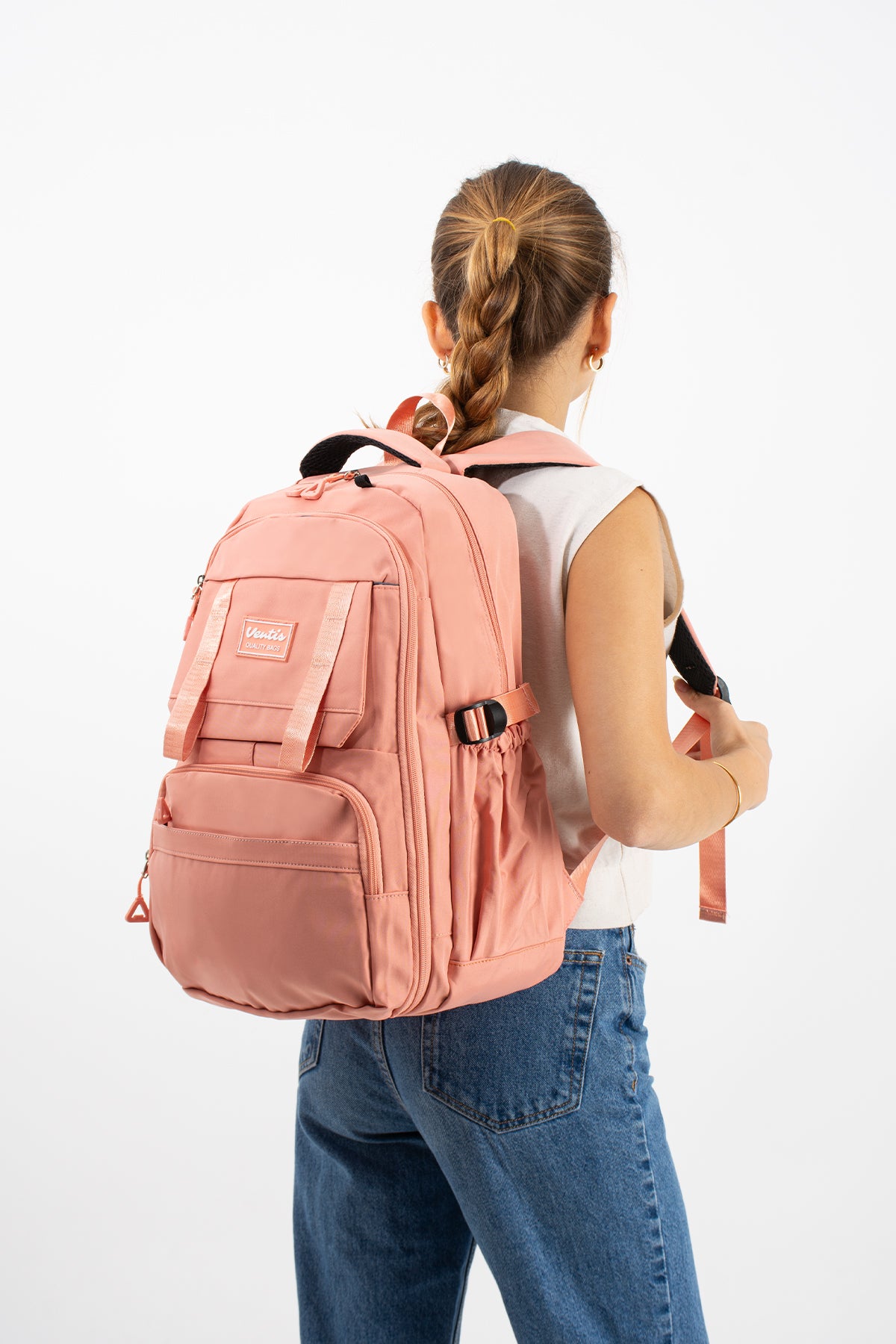 Ultra Hafif Su Geçirmez Çok Cepli Sırt Çantası Unisex Kore Stil  VNT-1-7F