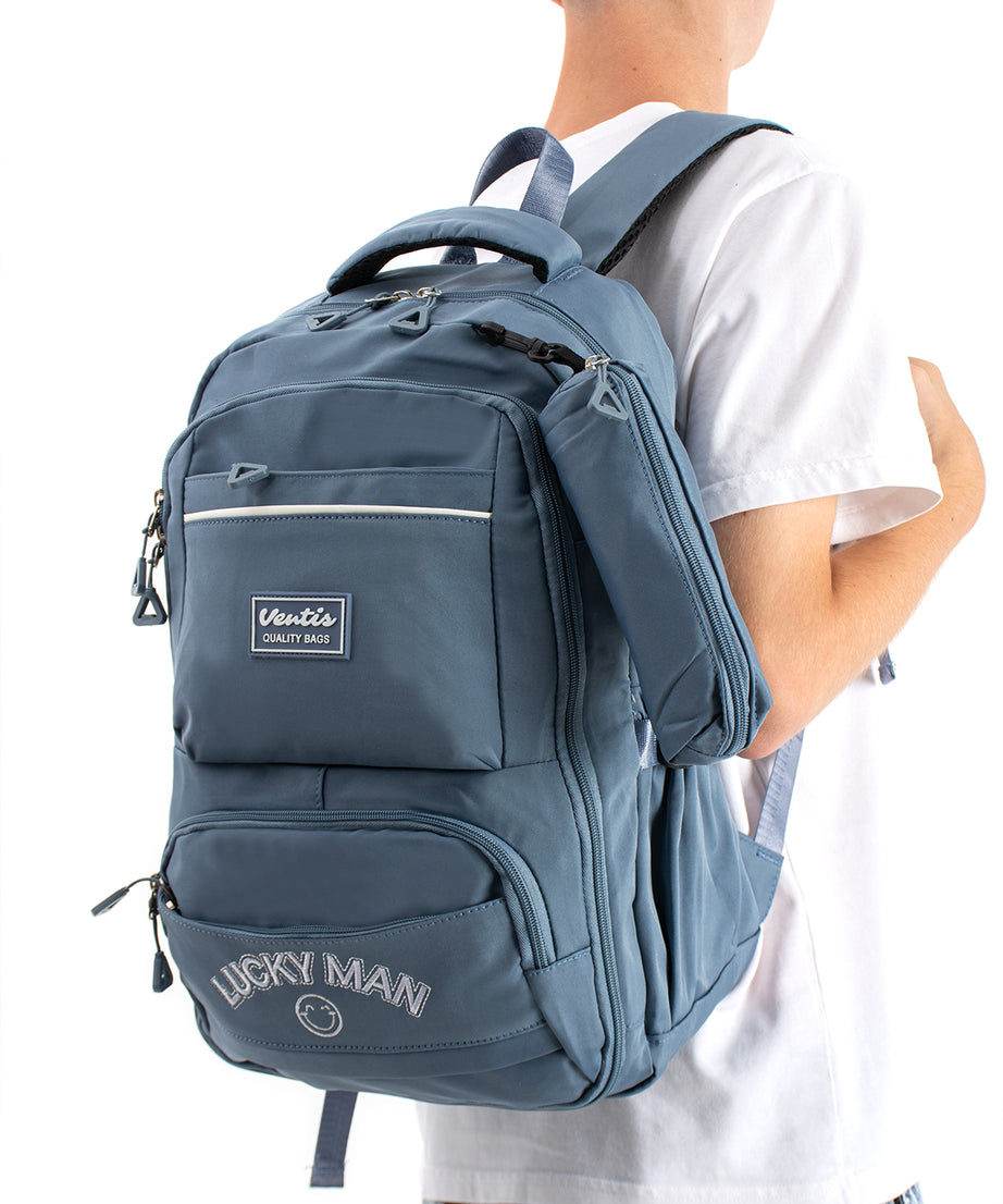 Ultra Hafif Su Geçirmez Çok Cepli Sırt Çantası Unisex Kore Stil  VNT-1-7G