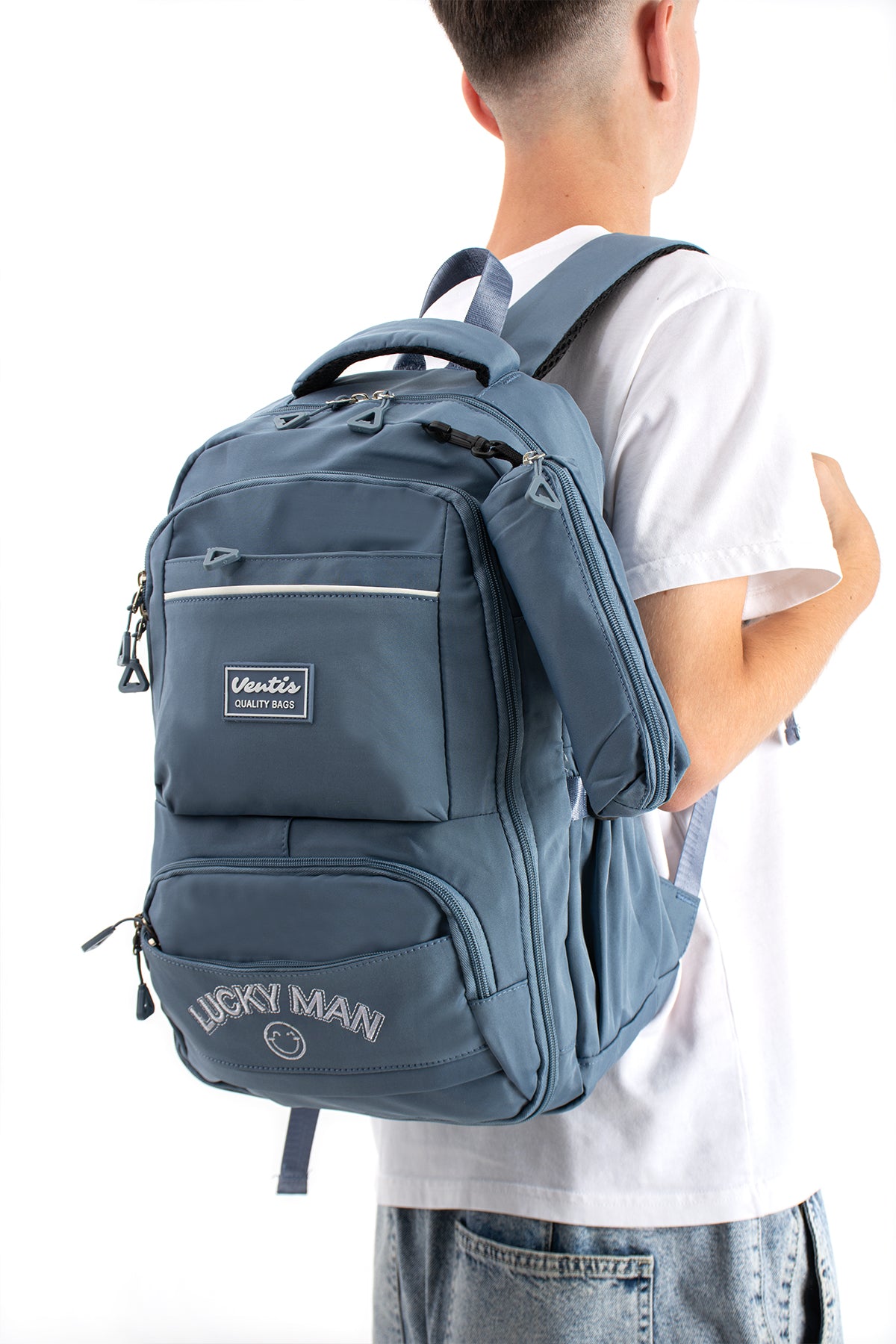 Ultra Hafif Su Geçirmez Çok Cepli Sırt Çantası Unisex Kore Stil  VNT-1-7G