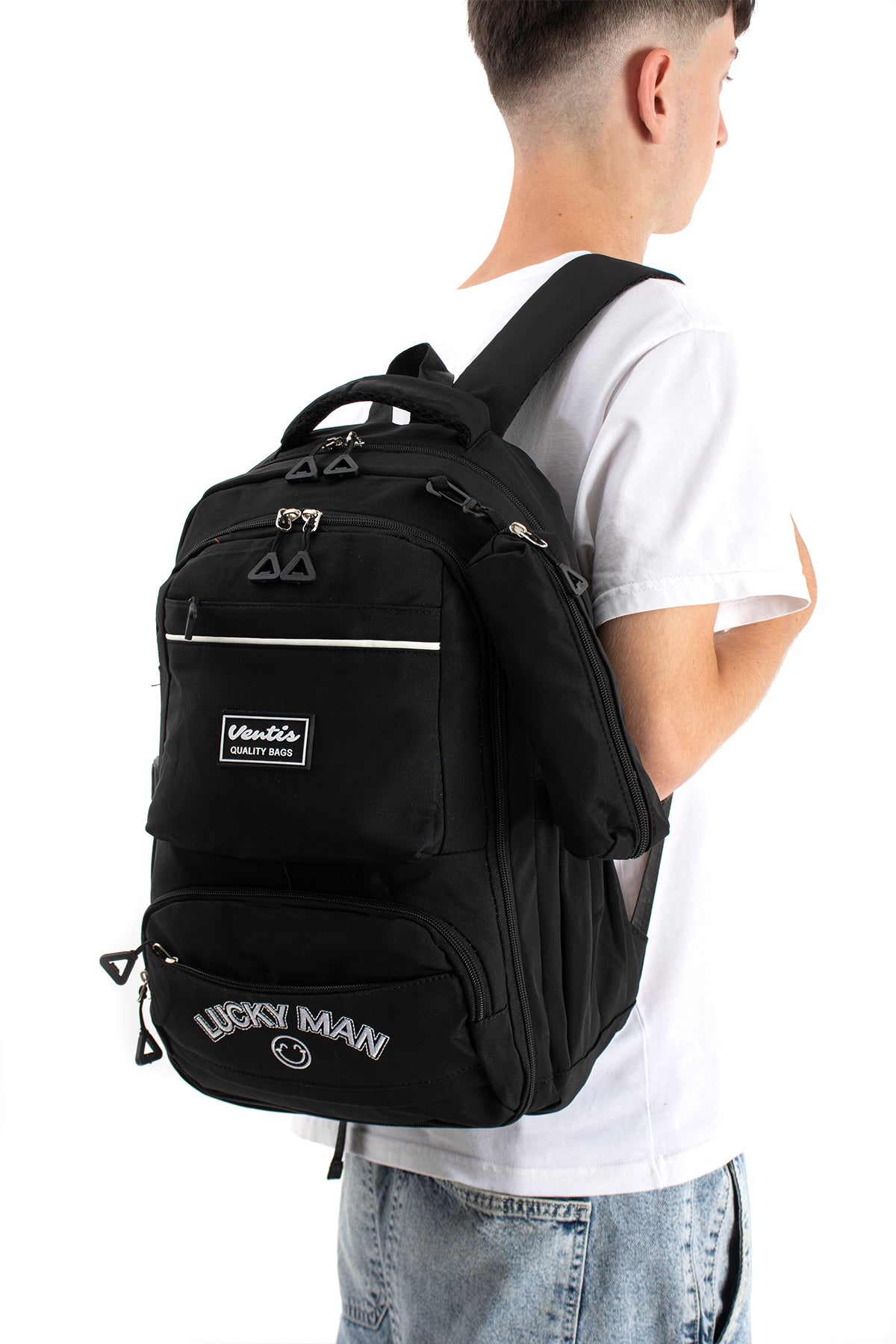 Ultra Hafif Su Geçirmez Çok Cepli Sırt Çantası Unisex Kore Stil  VNT-1-7G