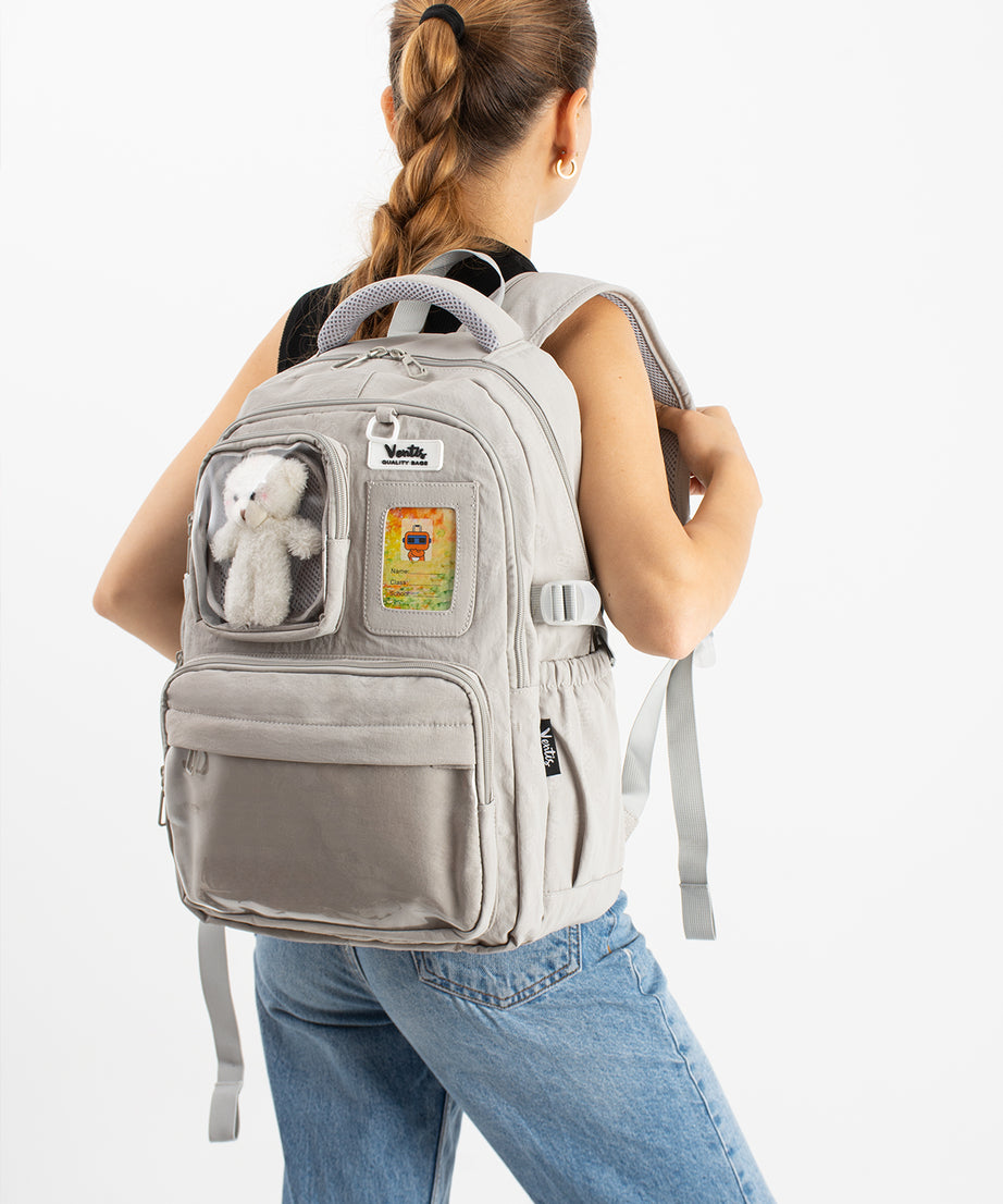 Ultra Hafif Su Geçirmez Çok Cepli Sırt Çantası Unisex Kore Stil  VNT-1-9A