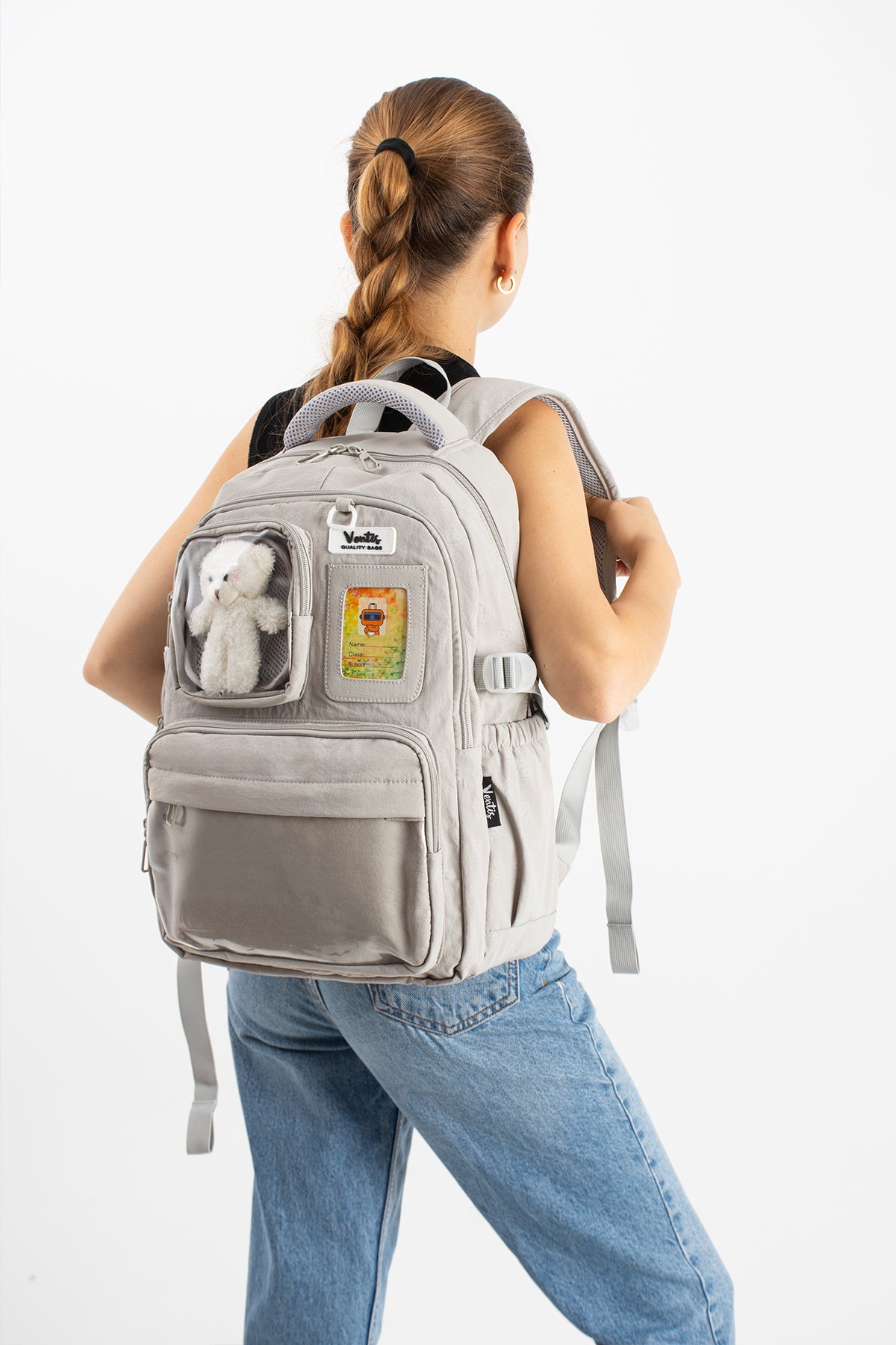 Ultra Hafif Su Geçirmez Çok Cepli Sırt Çantası Unisex Kore Stil  VNT-1-9A