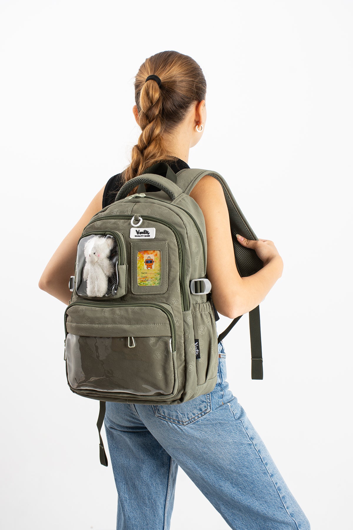 Ultra Hafif Su Geçirmez Çok Cepli Sırt Çantası Unisex Kore Stil  VNT-1-9A