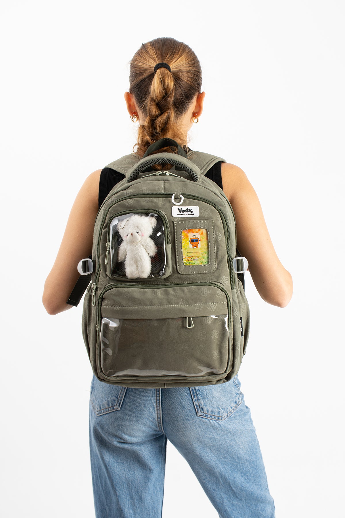 Ultra Hafif Su Geçirmez Çok Cepli Sırt Çantası Unisex Kore Stil  VNT-1-9A